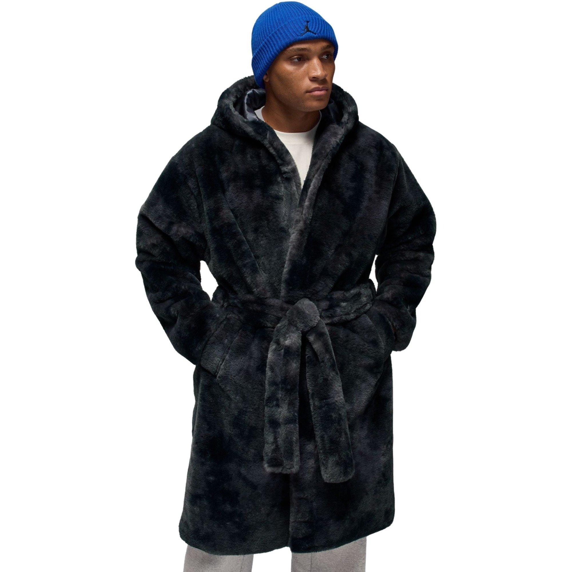 Jordan Men's Brooklyn Holiday Fur Robe - GREY Thumbnail View 1