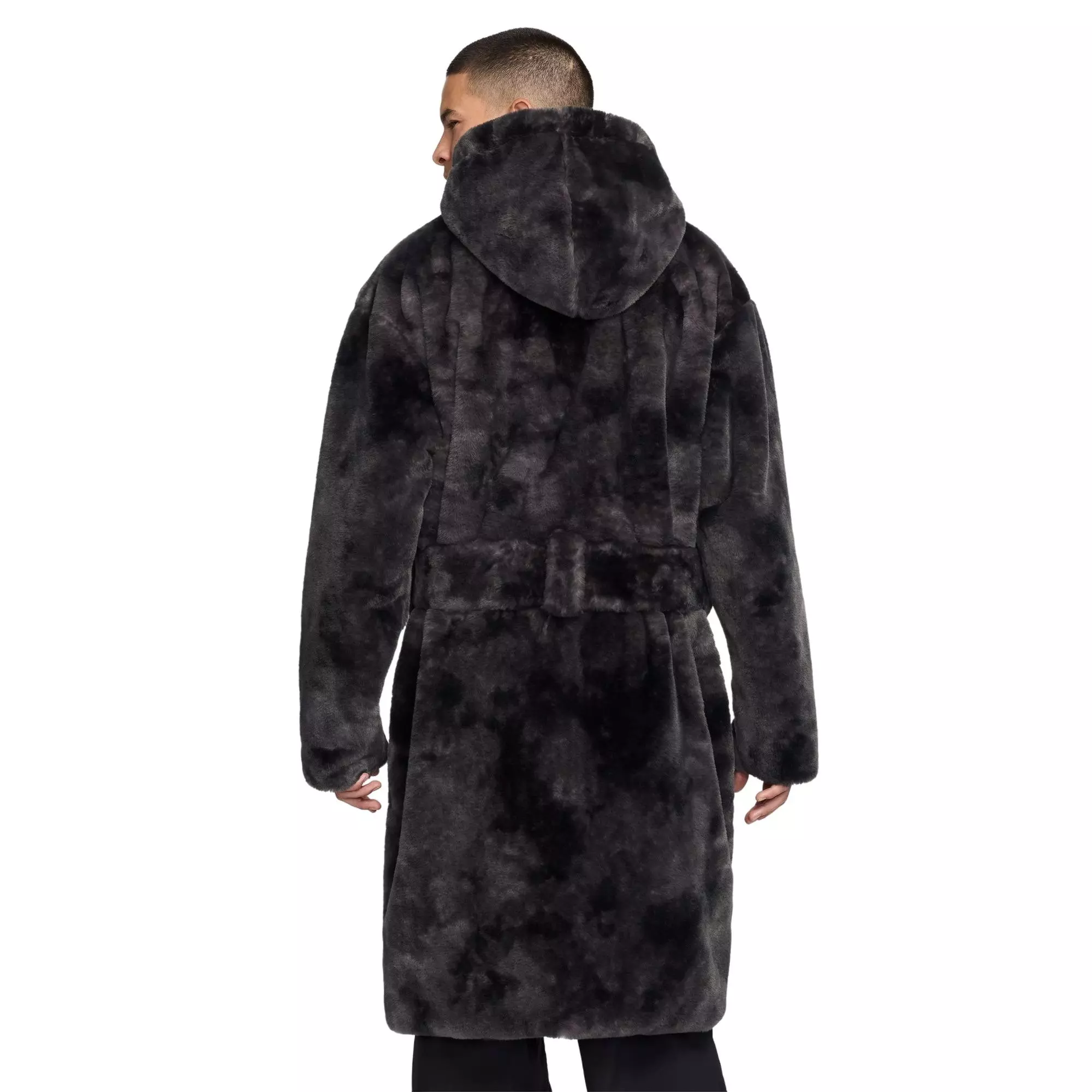 Jordan Men's Brooklyn Holiday Fur Robe - GREY