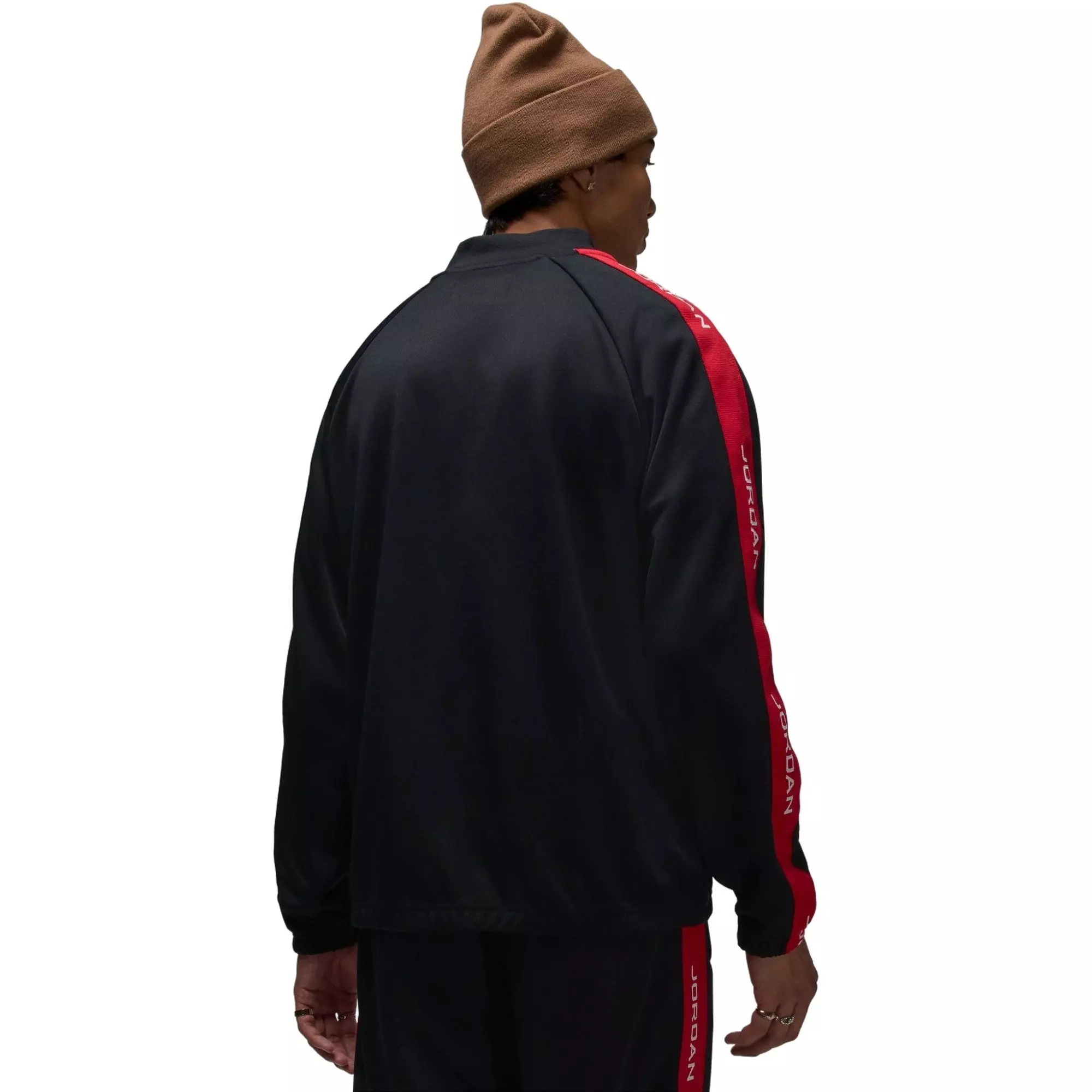 Jordan Men's Essentials Tracksuit Jacket - Black/Red - BLACK/RED