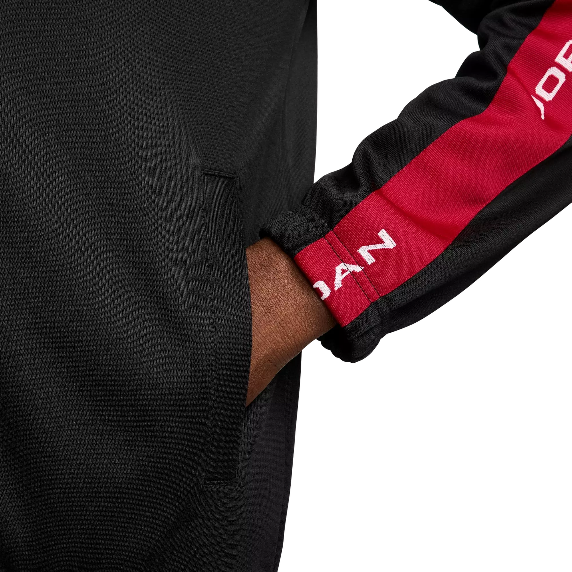 Jordan Men's Essentials Tracksuit Jacket - BLACK/RED