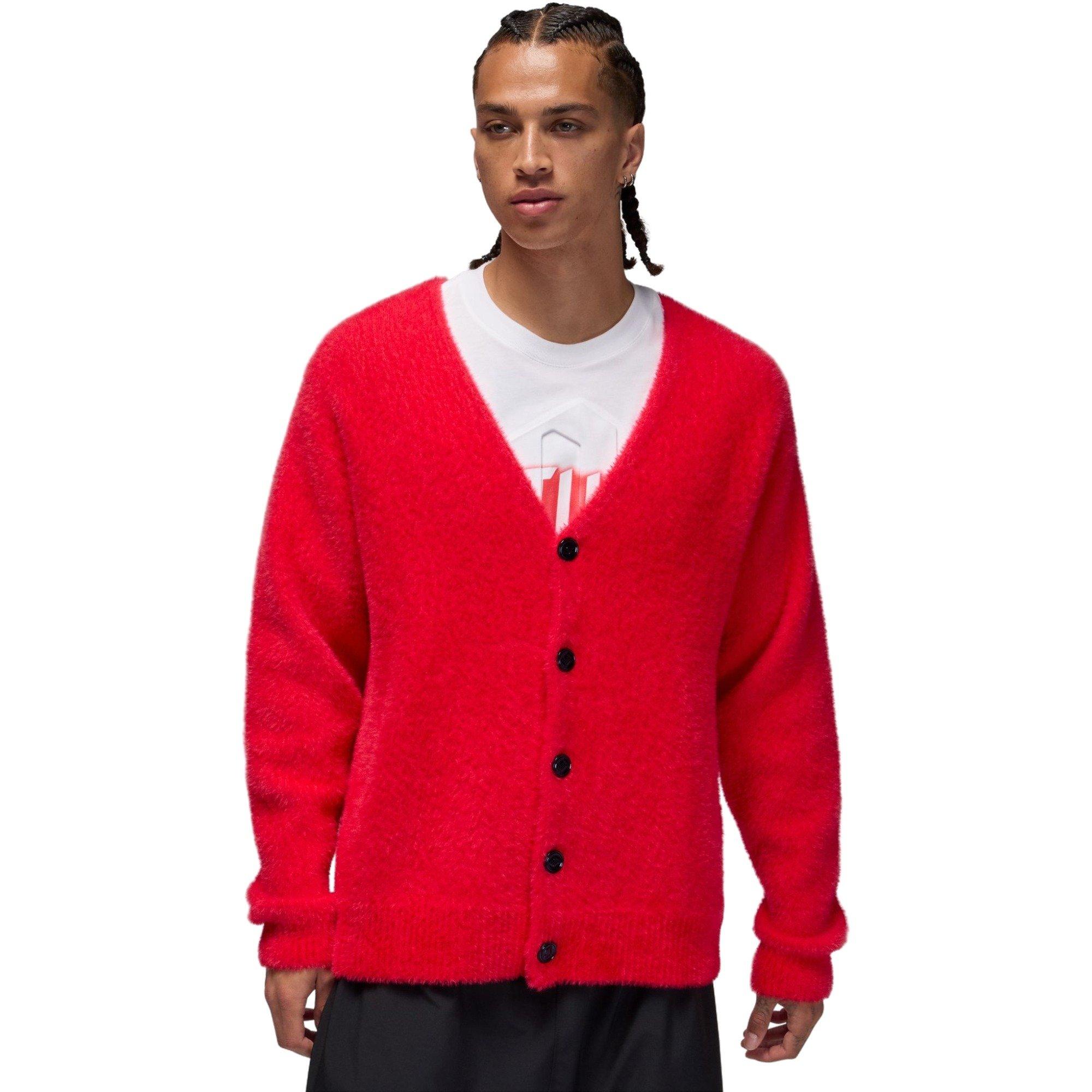 NIKE INC Jordan Men's Tatum Cardigan Fuzzy Knit | Hibbett