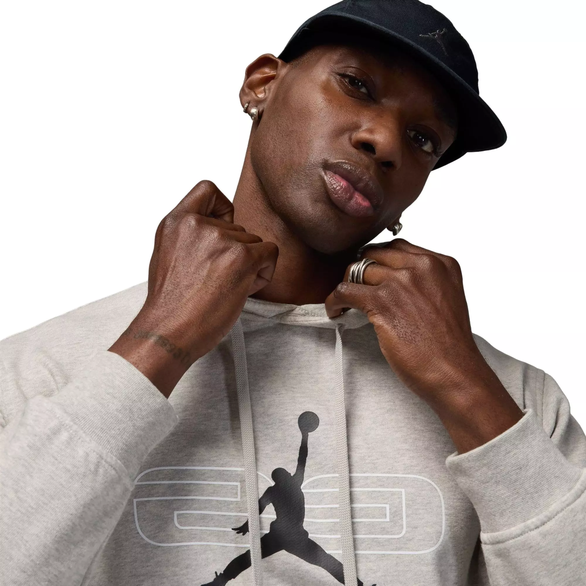 Jordan Men's Sport Crossover Fleece Pullover Hoodie - GREY