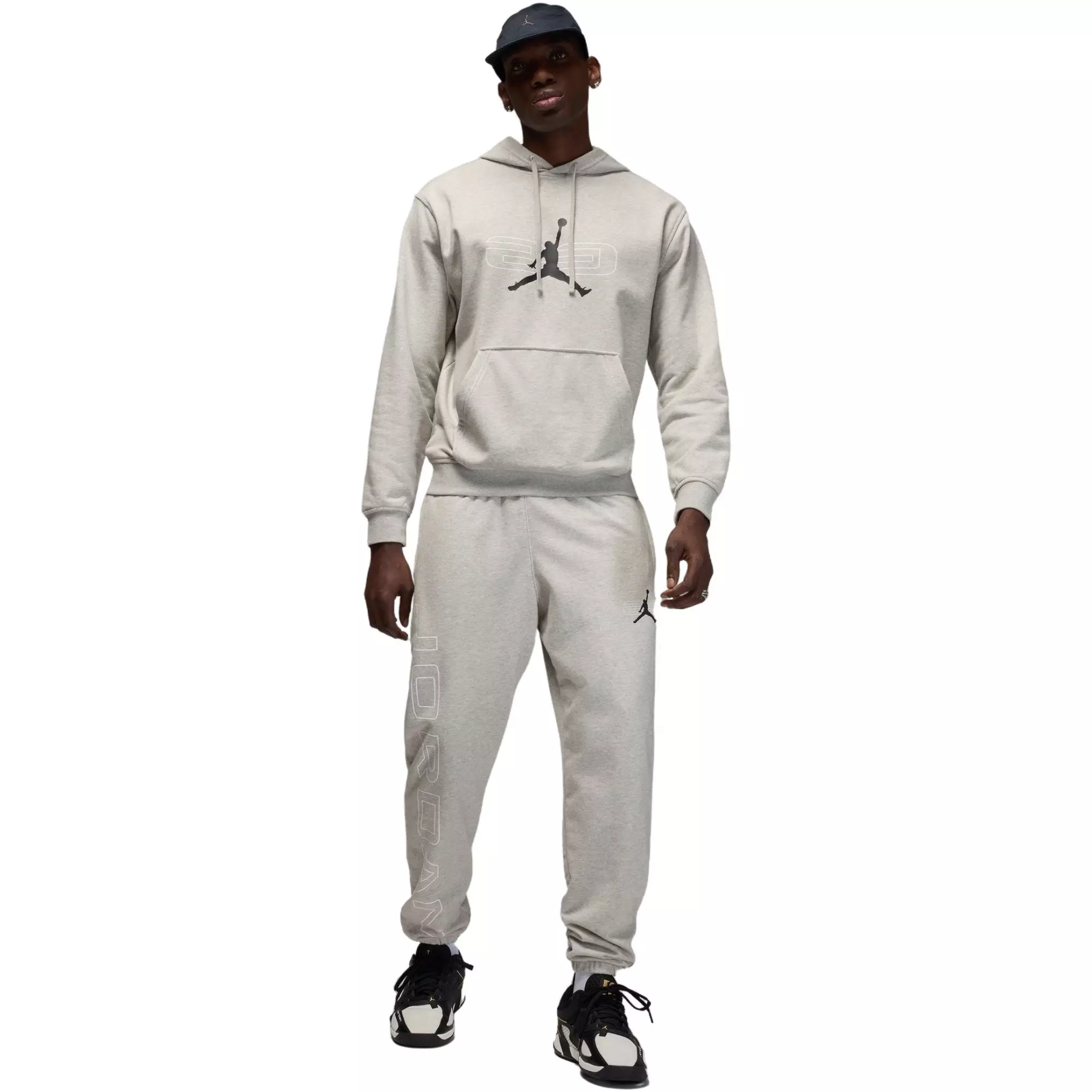 Jordan Men's Sport Crossover Fleece Pullover Hoodie - GREY
