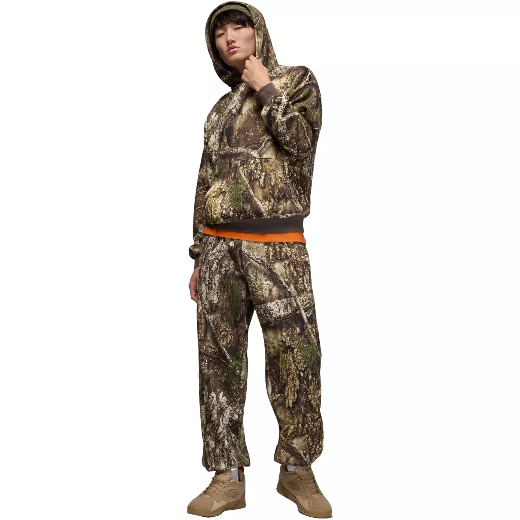 Jordan Men's Brooklyn Fleece Realtree Pullover Hoodie - CAMOUFLAGE