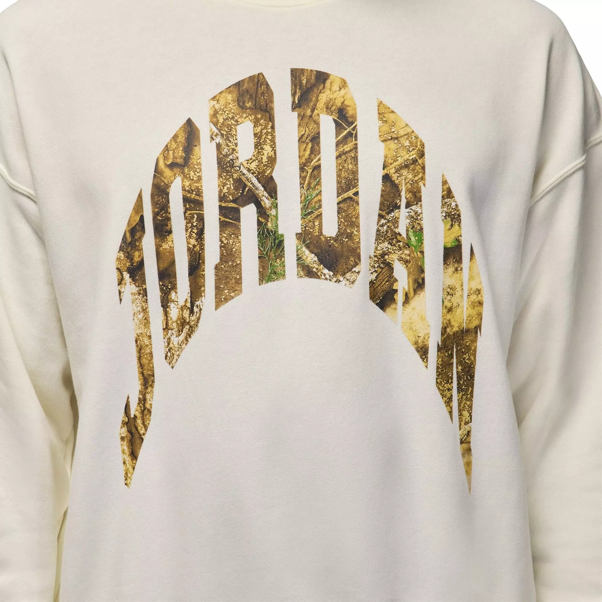 Jordan Men's Brooklyn French Terry Realtree Crew-Neck Sweatshirt - Sail - SAIL