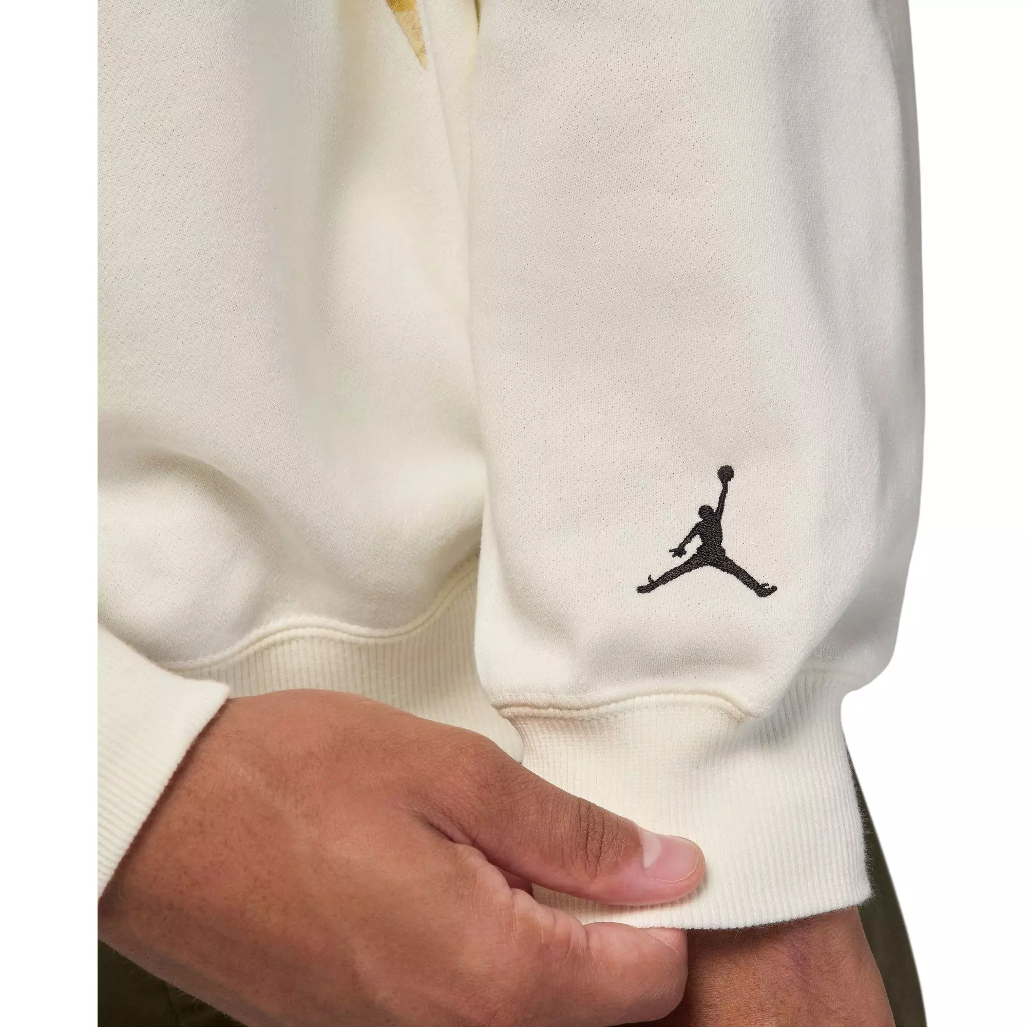 Jordan Men's Brooklyn French Terry Realtree Crew-Neck Sweatshirt - Sail - SAIL