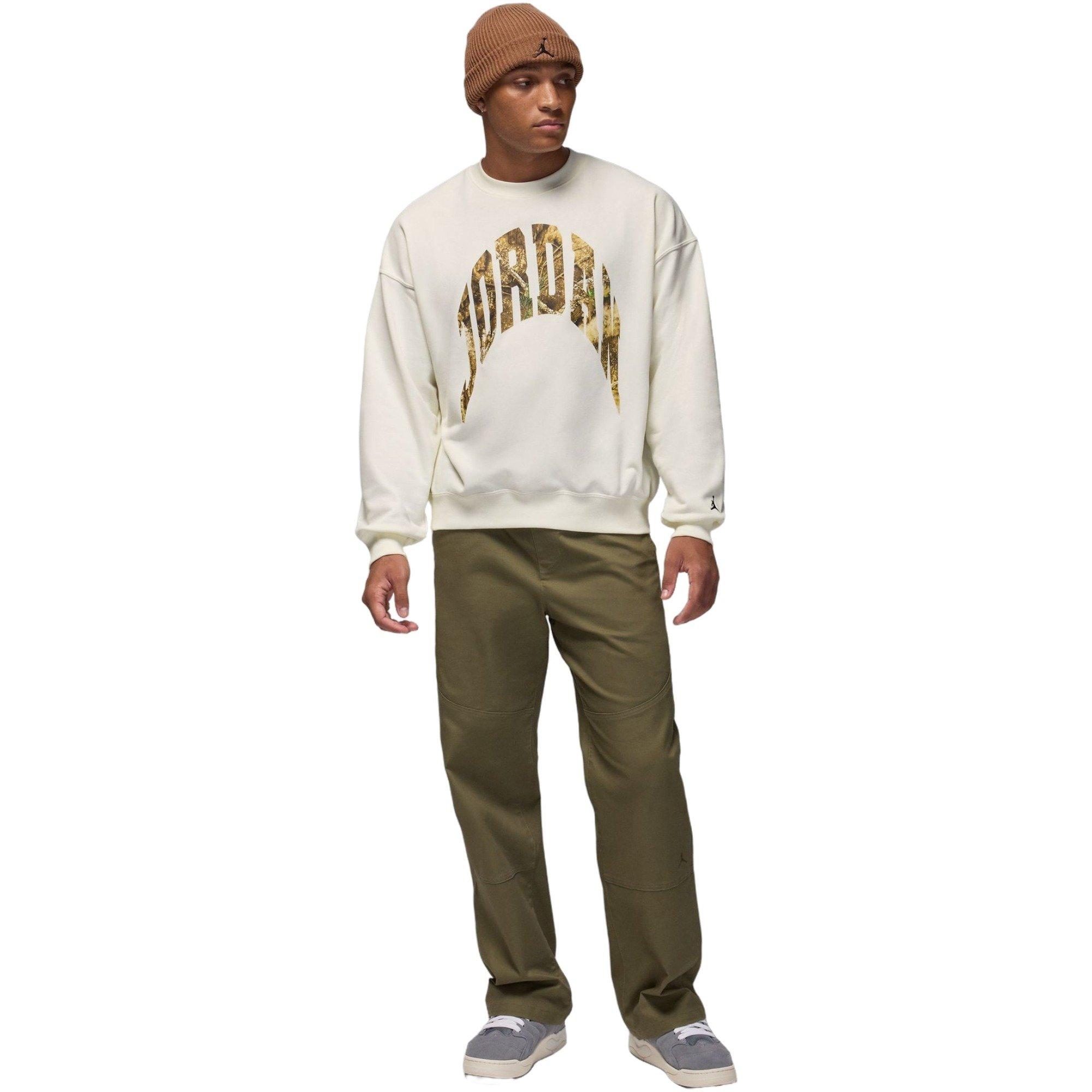 Jordan Men's Brooklyn French Terry Realtree Crew-Neck Sweatshirt-Sail - SAIL Thumbnail View 6