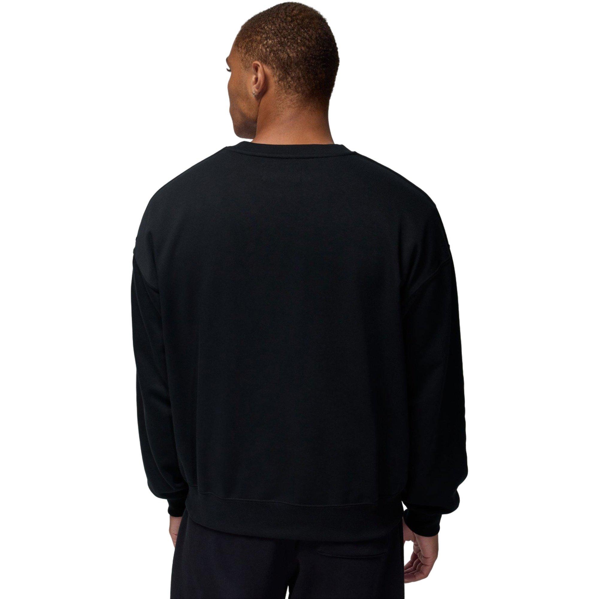 Jordan Men's Brooklyn French Terry Realtree Crew-Neck Sweatshirt - BLACK Thumbnail View 2