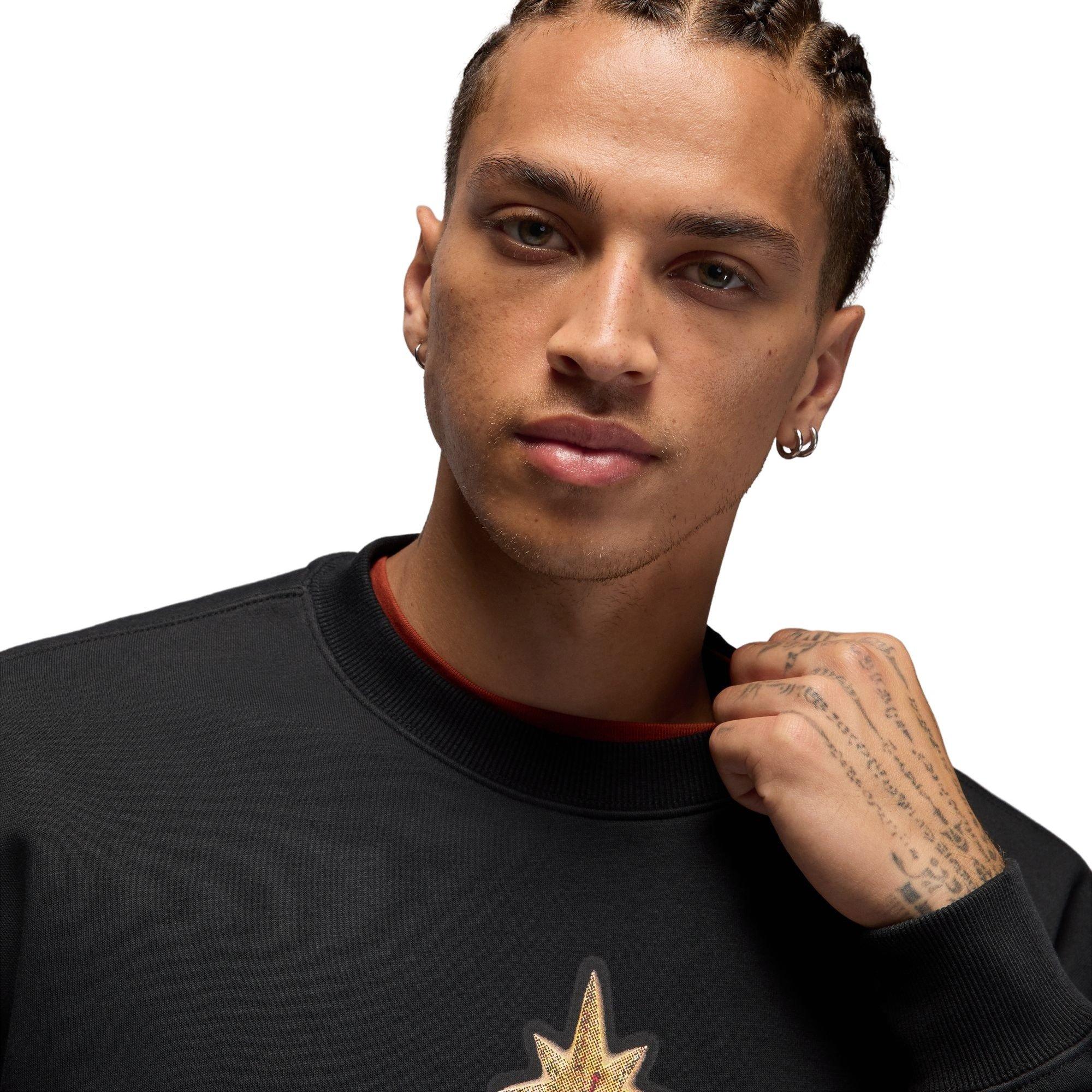 Jordan Men's Brooklyn Fleece Crew-Neck Sweatshirt