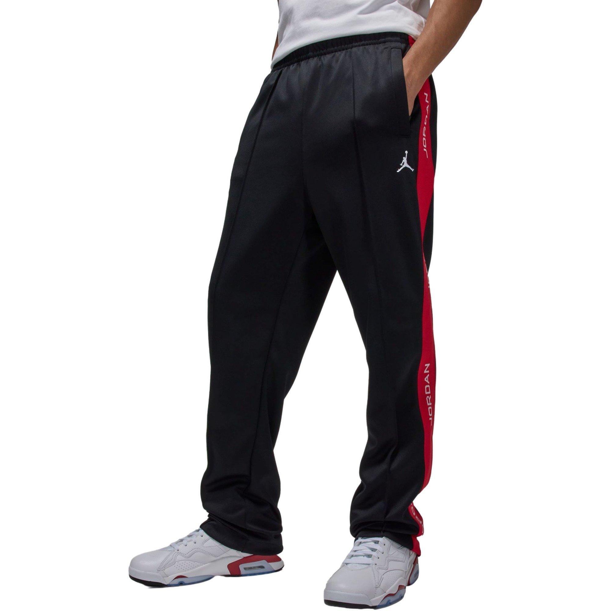 Jordan Men's Essentials Tracksuit Pants - Black/Red - BLACK/RED Thumbnail View 1