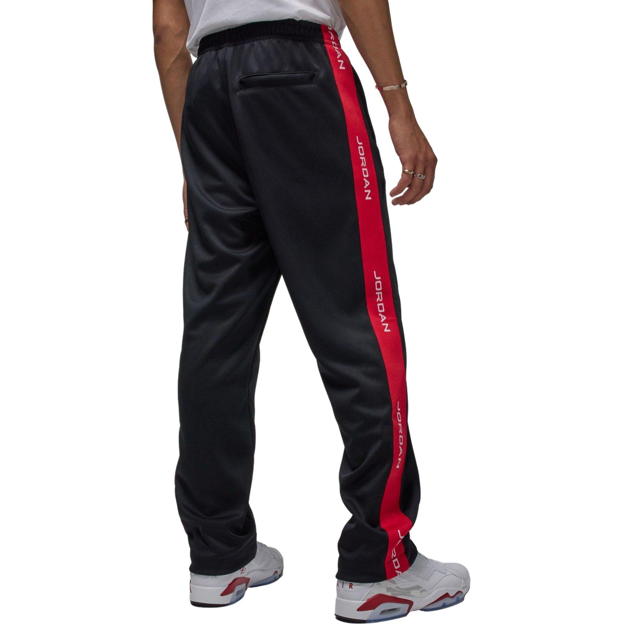 Jordan Men's Essentials Tracksuit Pants - Black/Red - BLACK/RED Thumbnail View 2