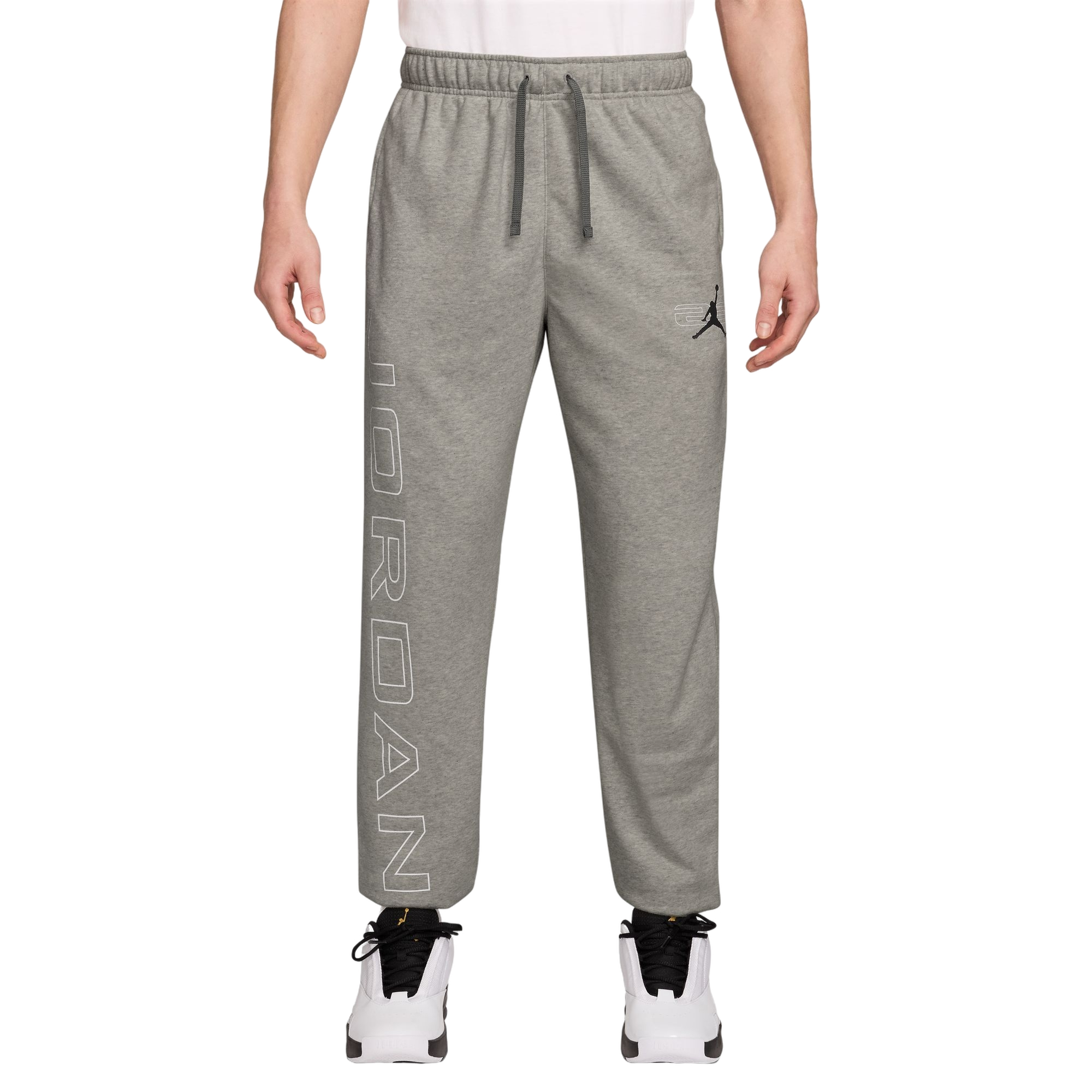 Jordan Men's Sport Crossover Fleece Pants - GREY Thumbnail View 1