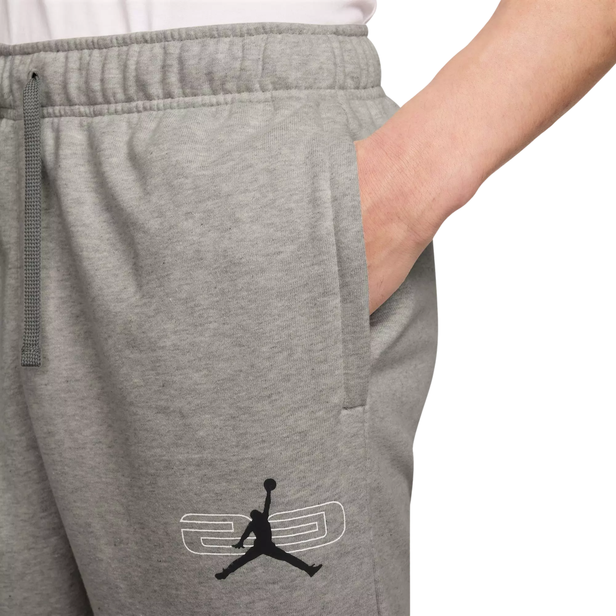 Jordan Men's Sport Crossover Fleece Pants - GREY