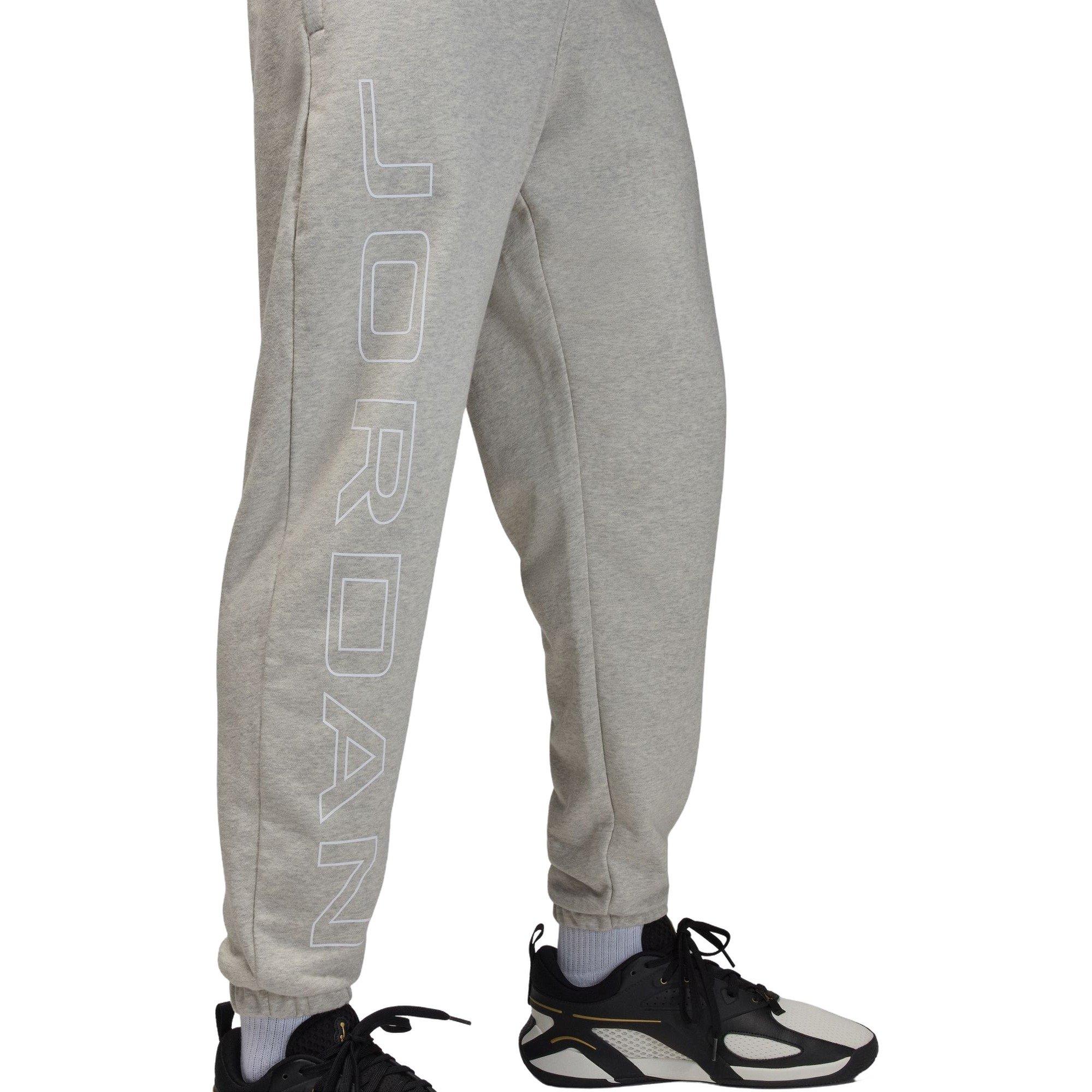 Jordan Men's Sport Crossover Fleece Pants - GREY Thumbnail View 4