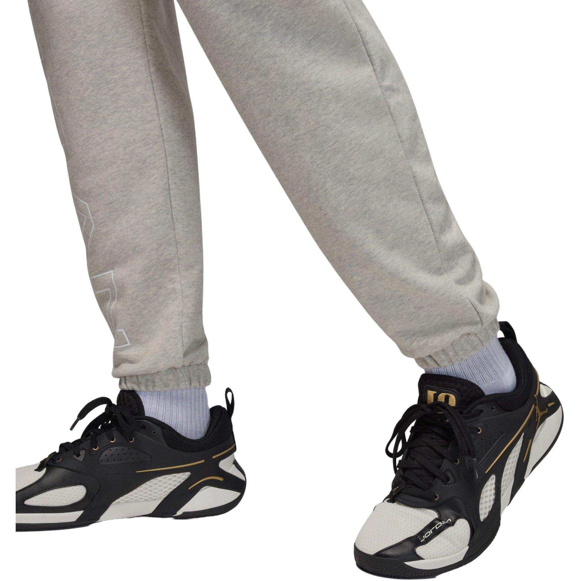 Jordan Men's Sport Crossover Fleece Pants - GREY Thumbnail View 5