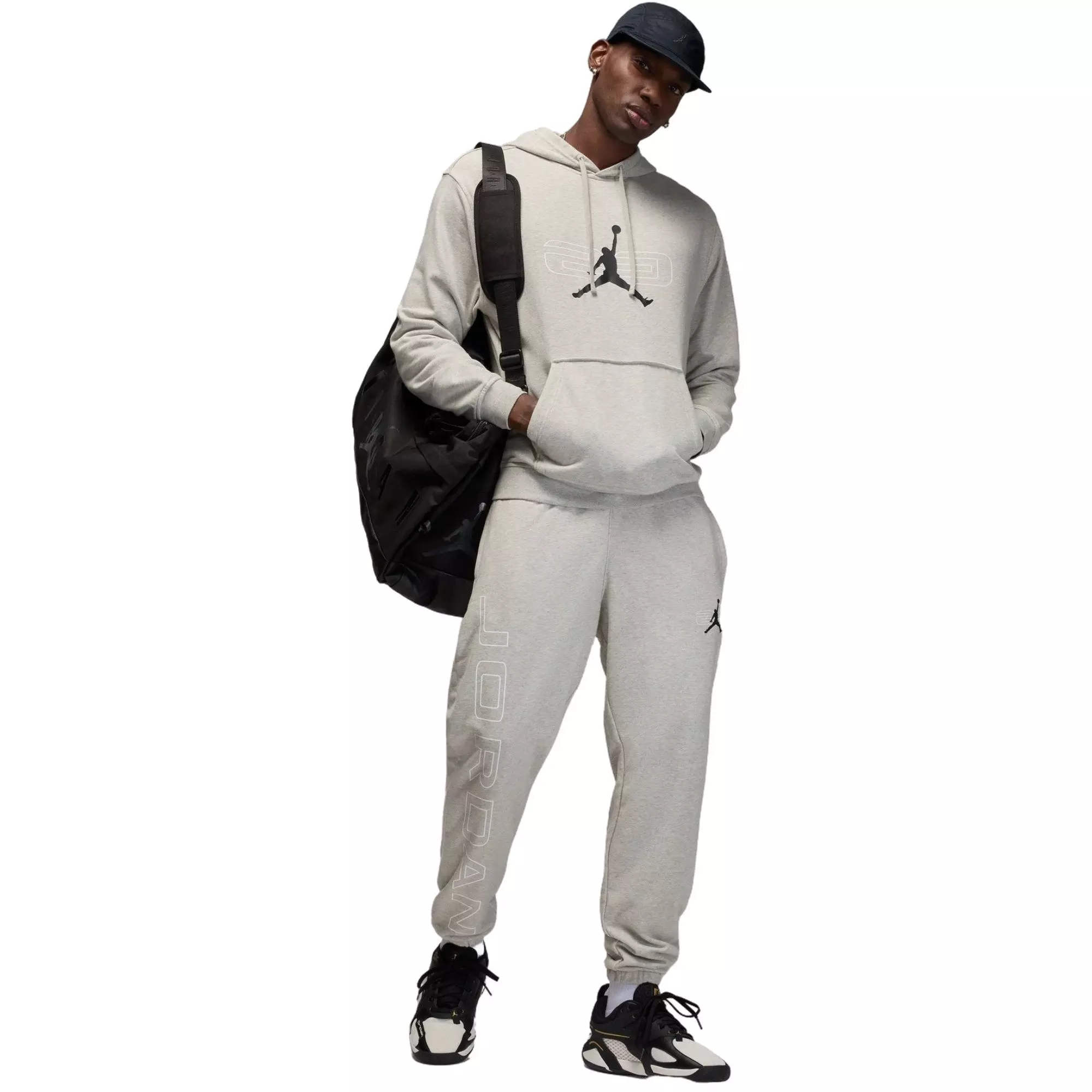 Jordan Men's Sport Crossover Fleece Pants - GREY