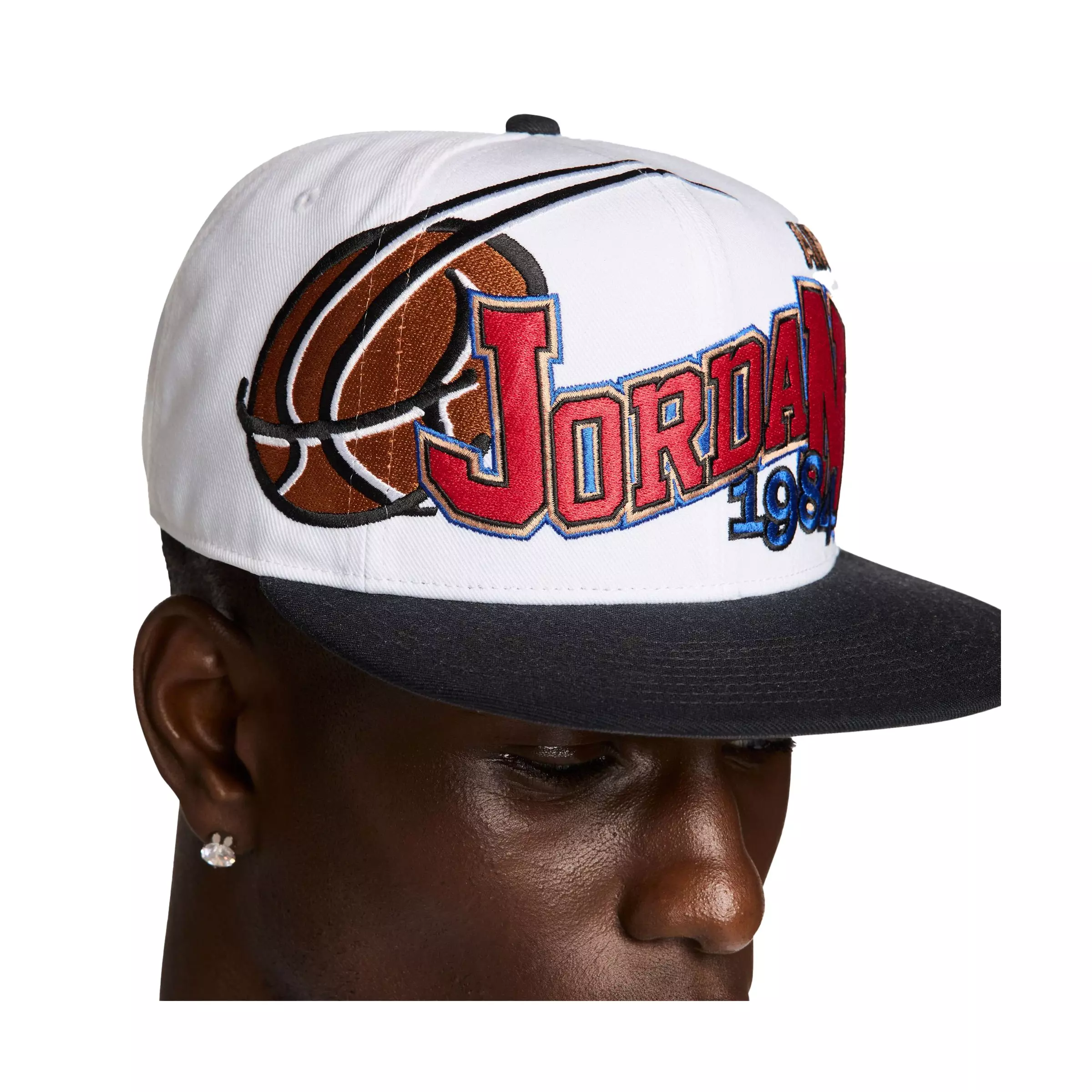 Jordan Basketball Pro Snapback Cap-White - WHITE