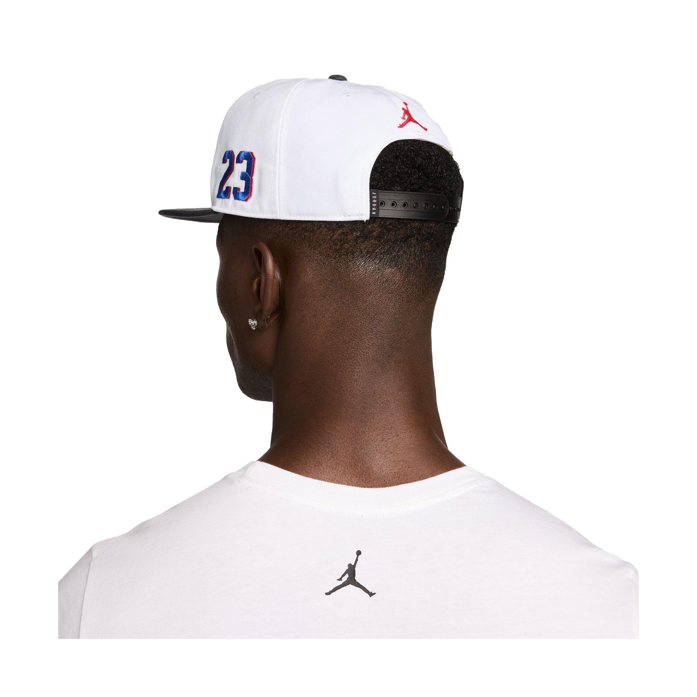 Jordan Basketball Pro Snapback Cap-White - WHITE Thumbnail View 4