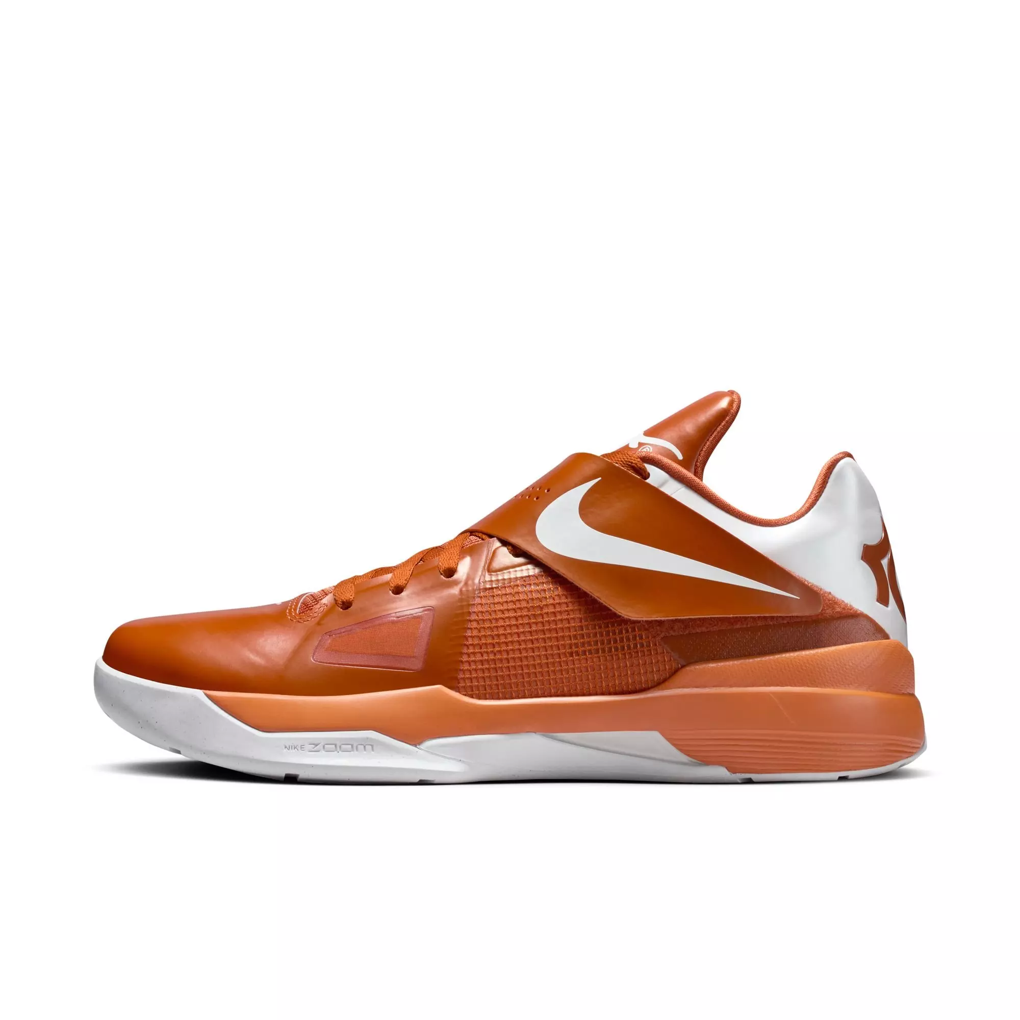 Nike KD 4 "Longhorns" Men's Basketball Shoe - DESERT ORANGE/WHITE