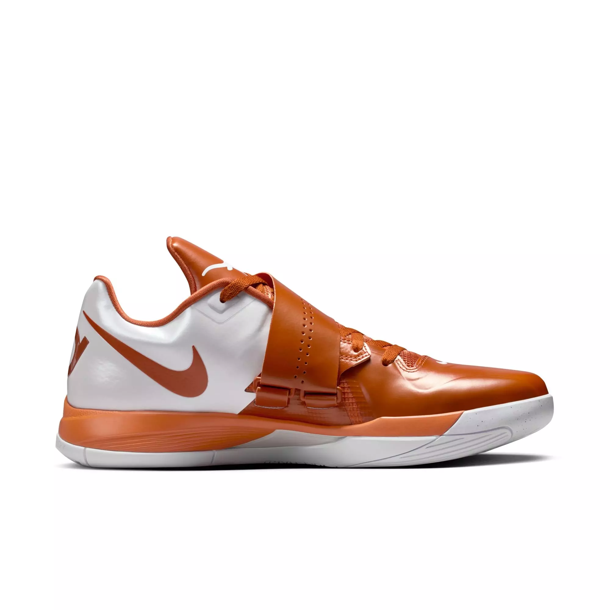 Nike KD 4 "Longhorns" Men's Basketball Shoe - DESERT ORANGE/WHITE
