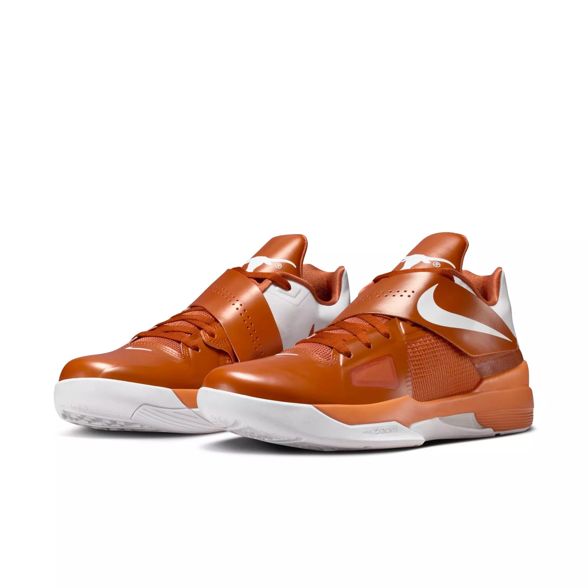 Nike KD 4 "Longhorns" Men's Basketball Shoe - DESERT ORANGE/WHITE