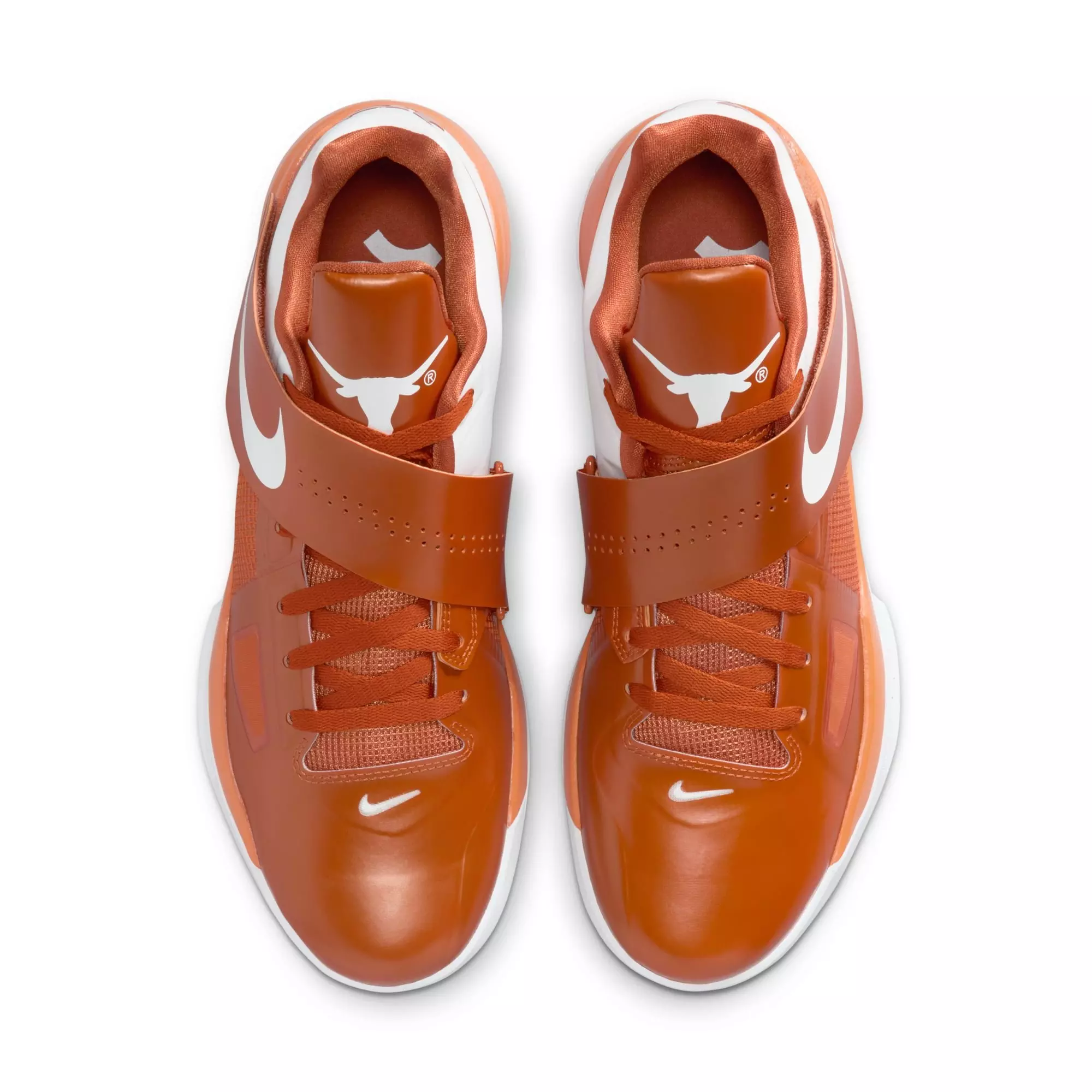 Nike KD 4 "Longhorns" Men's Basketball Shoe - DESERT ORANGE/WHITE