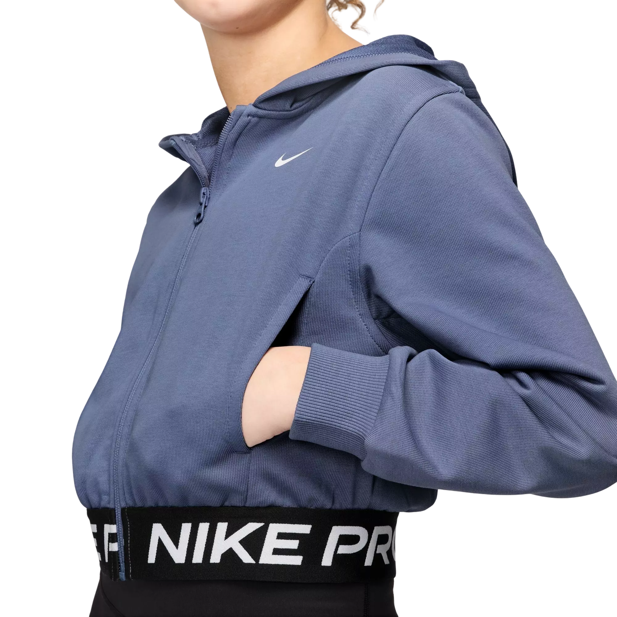 Nike Big Girls' Pro Fleece Dri-FIT Full-Zip Jacket - PURPLE