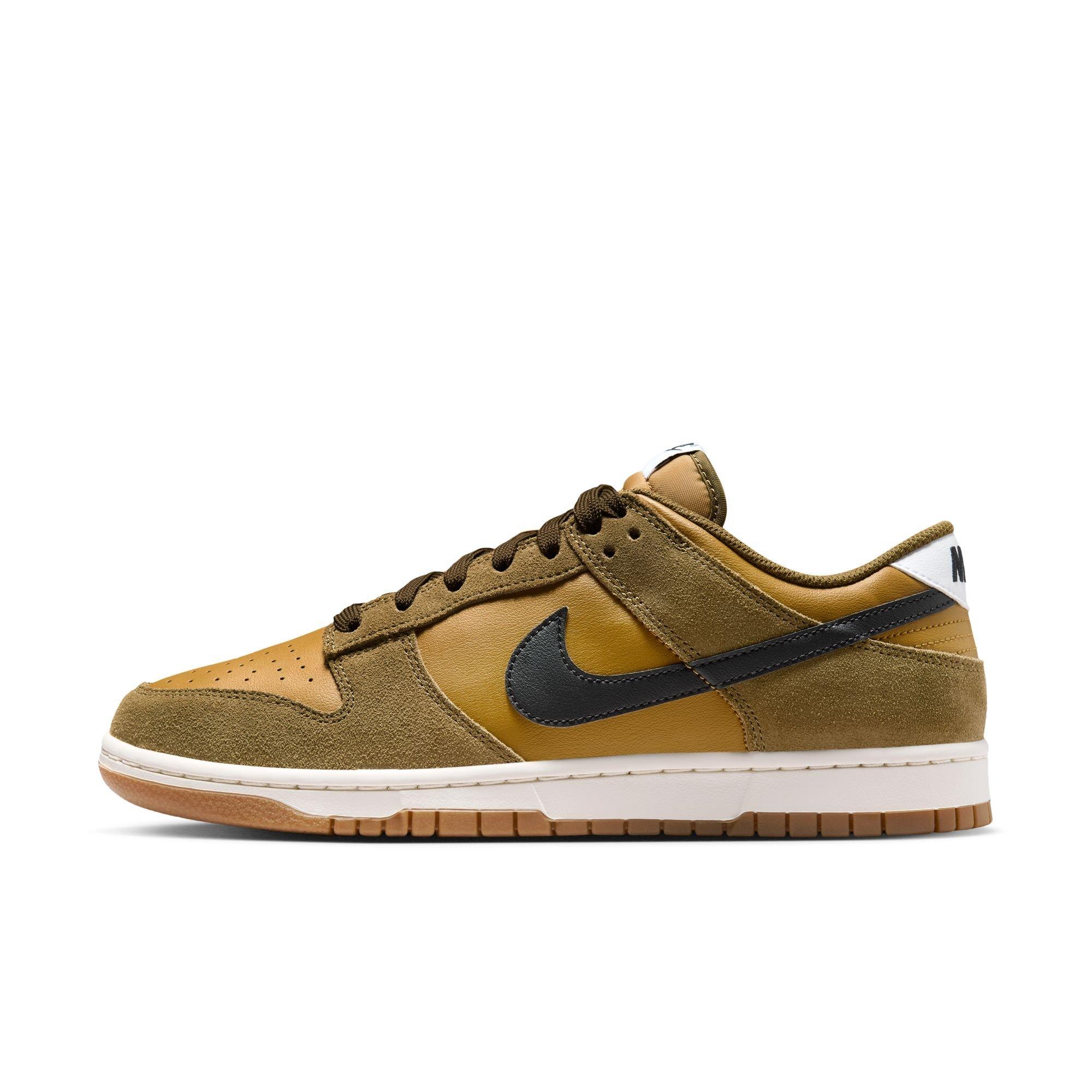 Nike Dunk Low Retro SE "Ochre/Black/Olive Flak/Coconut Milk" Men's Shoe - BLACK/OLIVE Thumbnail View 3