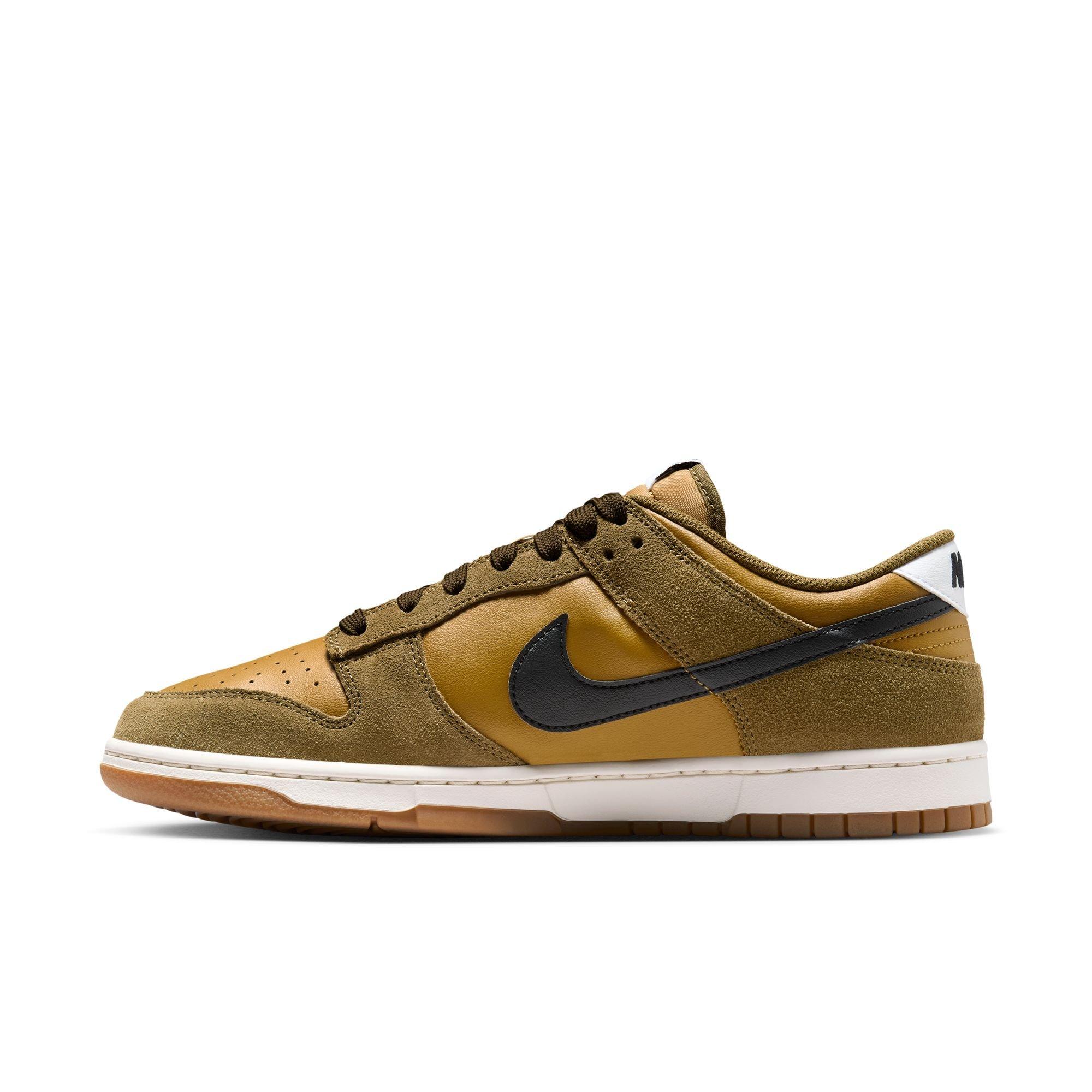 Nike Dunk Low Retro SE "Ochre/Black/Olive Flak/Coconut Milk" Men's Shoe - BLACK/OLIVE Thumbnail View 4