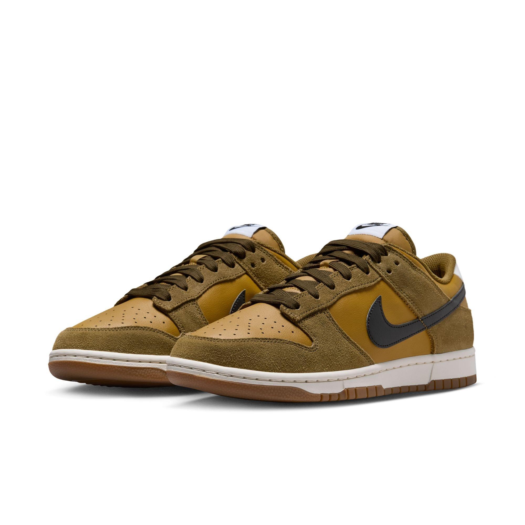 Nike Dunk Low Retro SE "Ochre/Black/Olive Flak/Coconut Milk" Men's Shoe - BLACK/OLIVE Thumbnail View 5