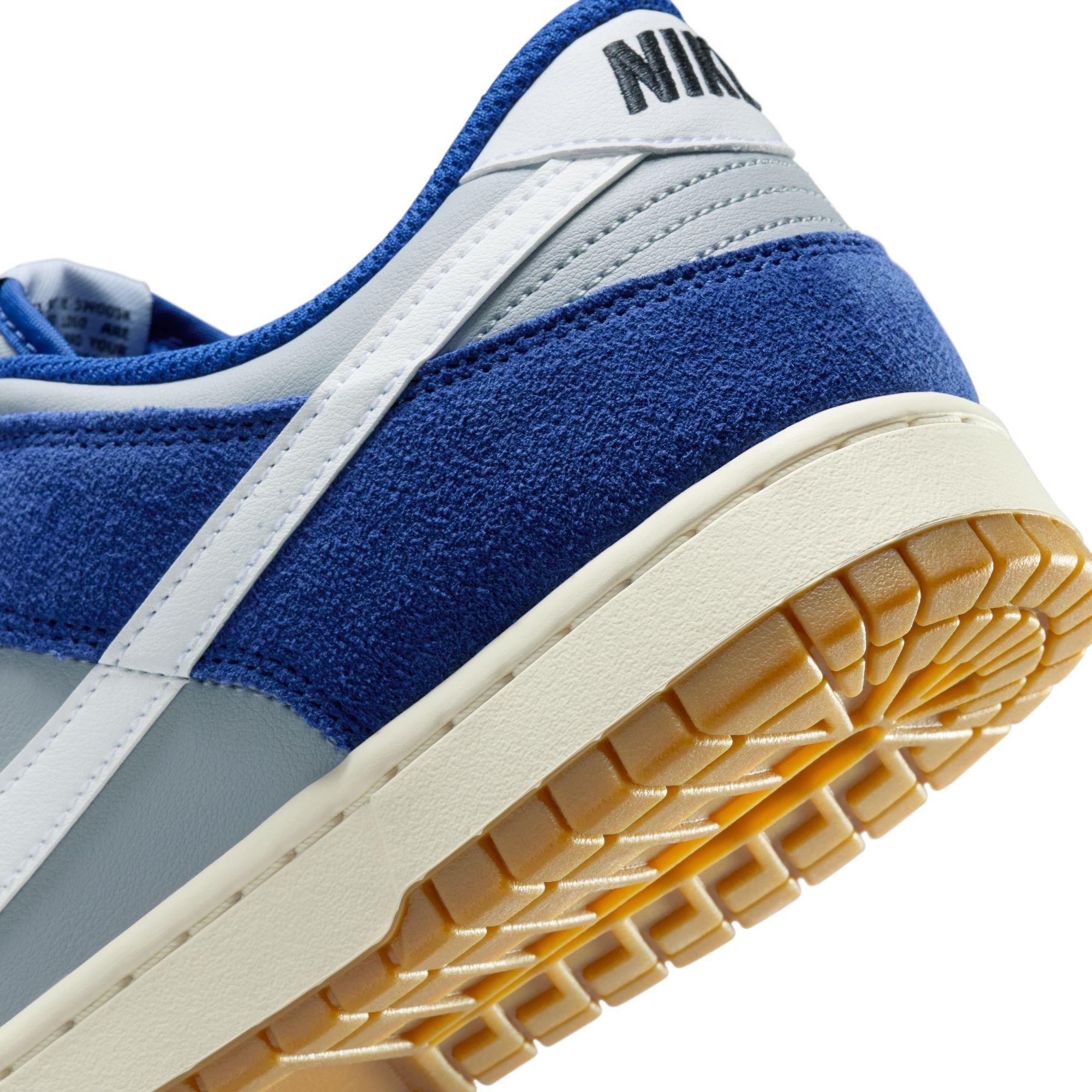 Nike Dunk Low Retro SE "Wolf Grey/White/Deep Royal Blue/Sail" Men's Shoe - GREY/BLUE Thumbnail View 11