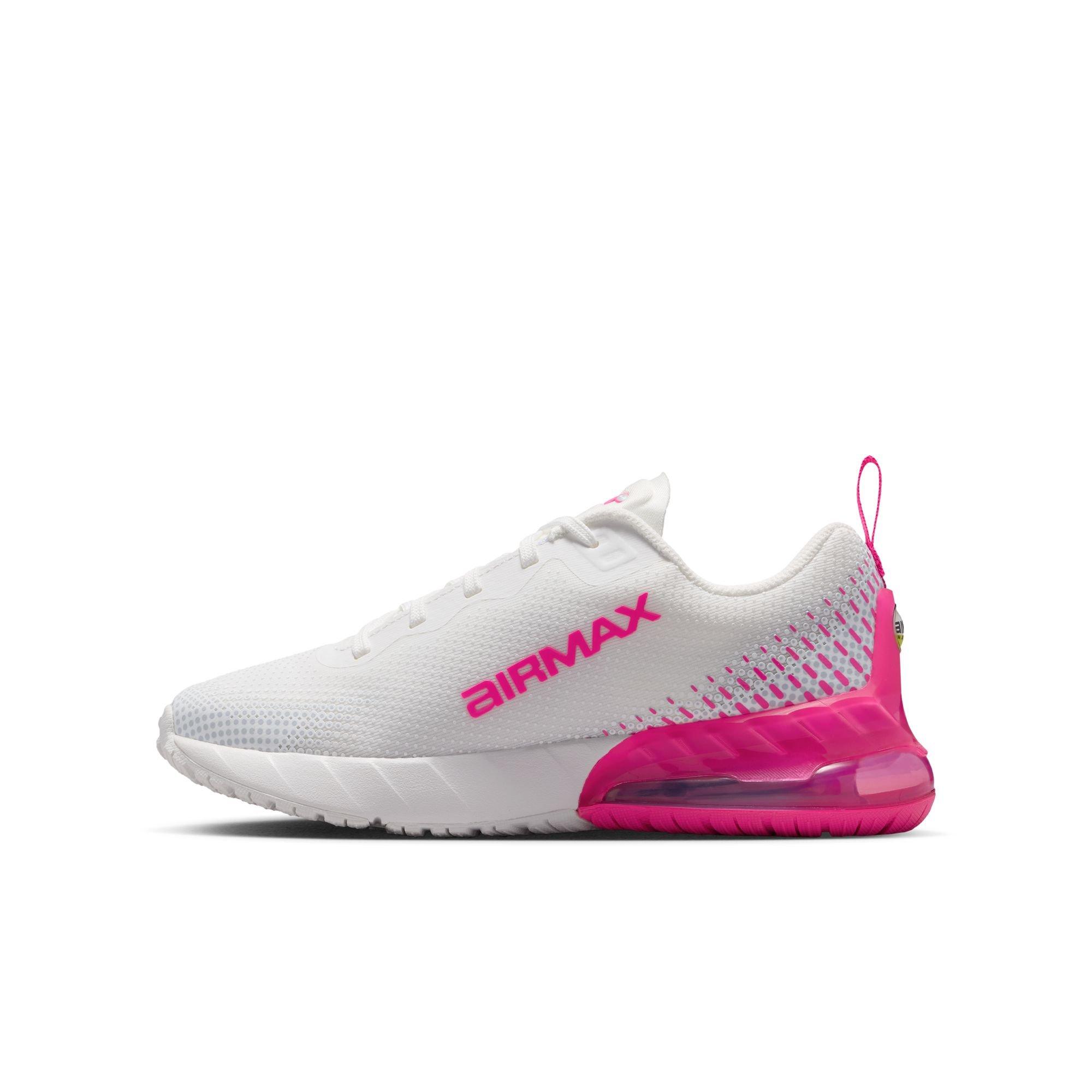 Nike Air Max Phoenix Grade School Girls' "Summit White/Wolf Grey/Laser Fuchsia" Shoe
