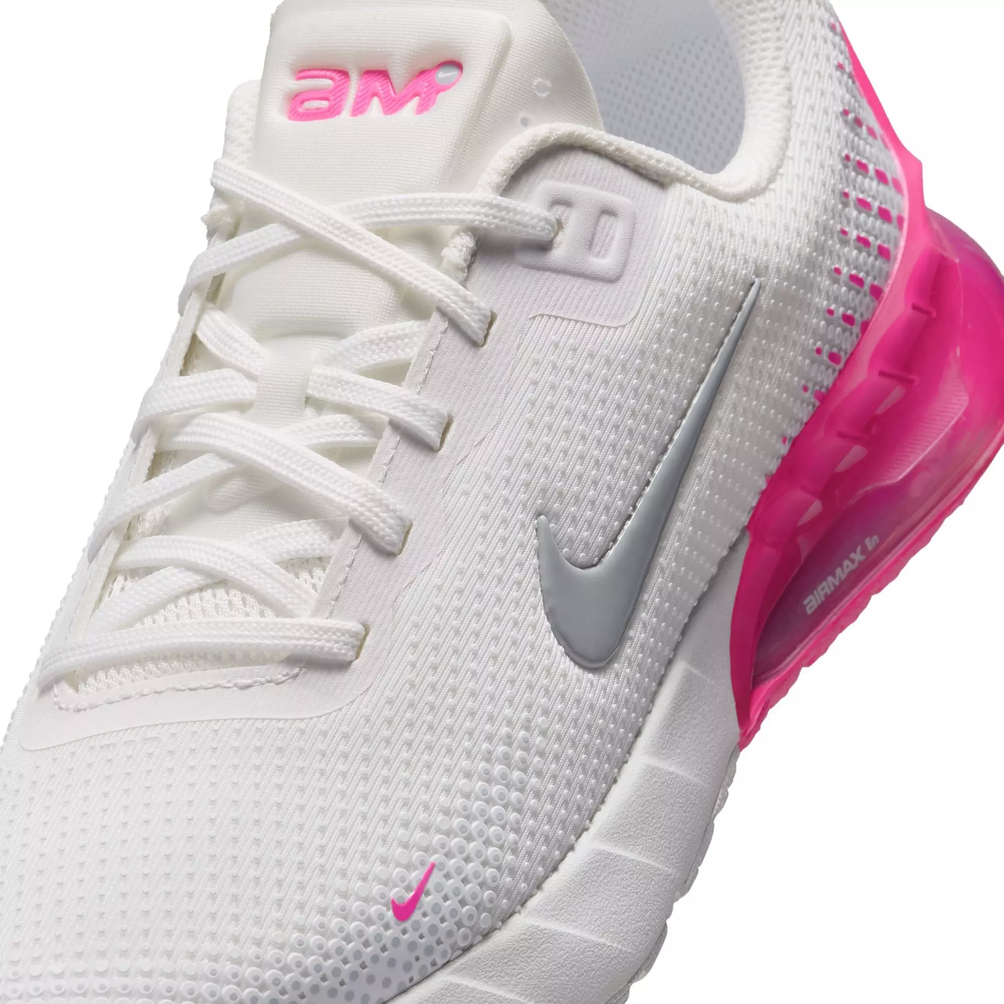 Nike Air Max Phoenix "Summit White/Wolf Grey/Laser Fuchsia" Grade School Girls' Shoe - PINK/WHITE