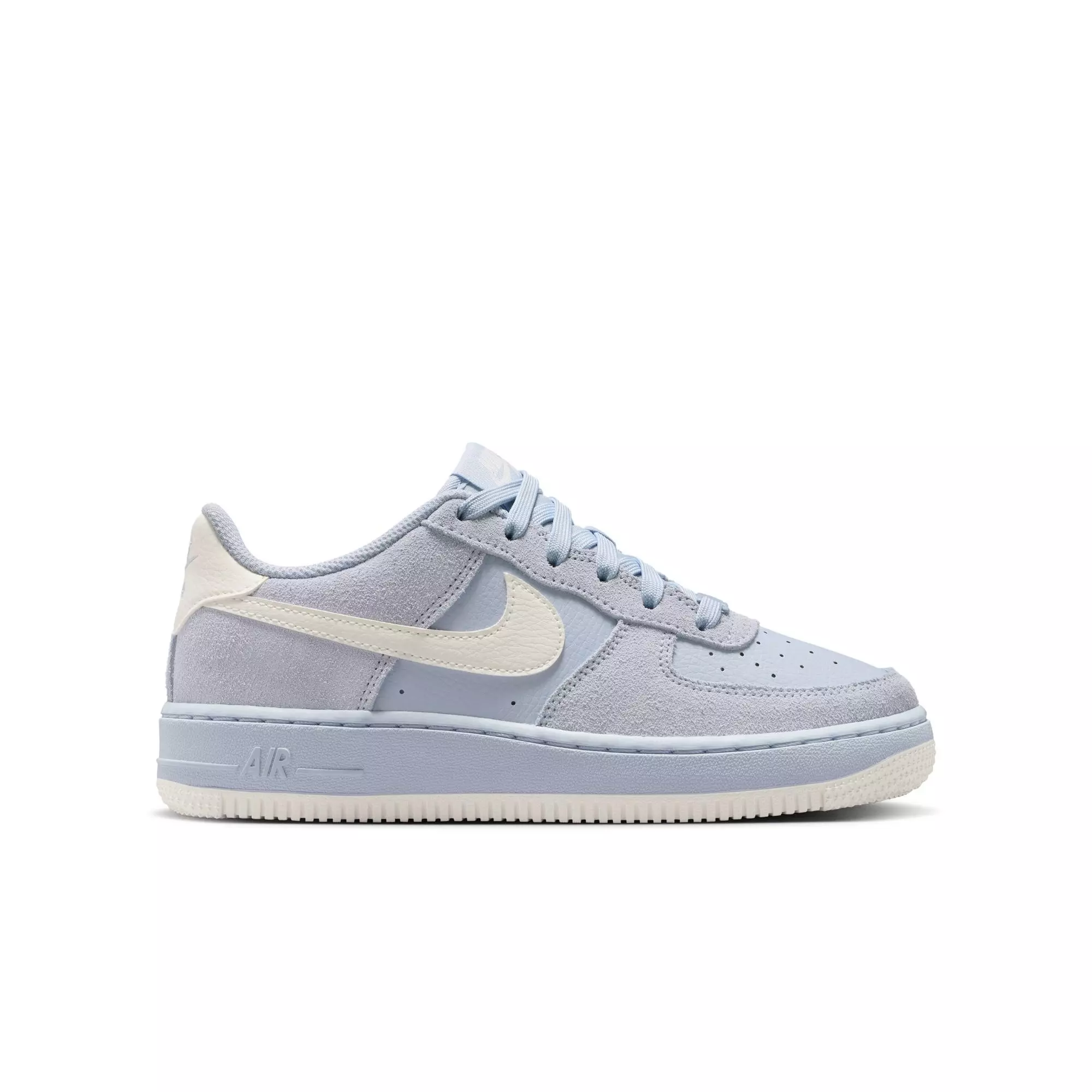 Nike Air Force 1 LV8 2 "Ghost/Sail" Grade School Boys' Shoe - BLUE