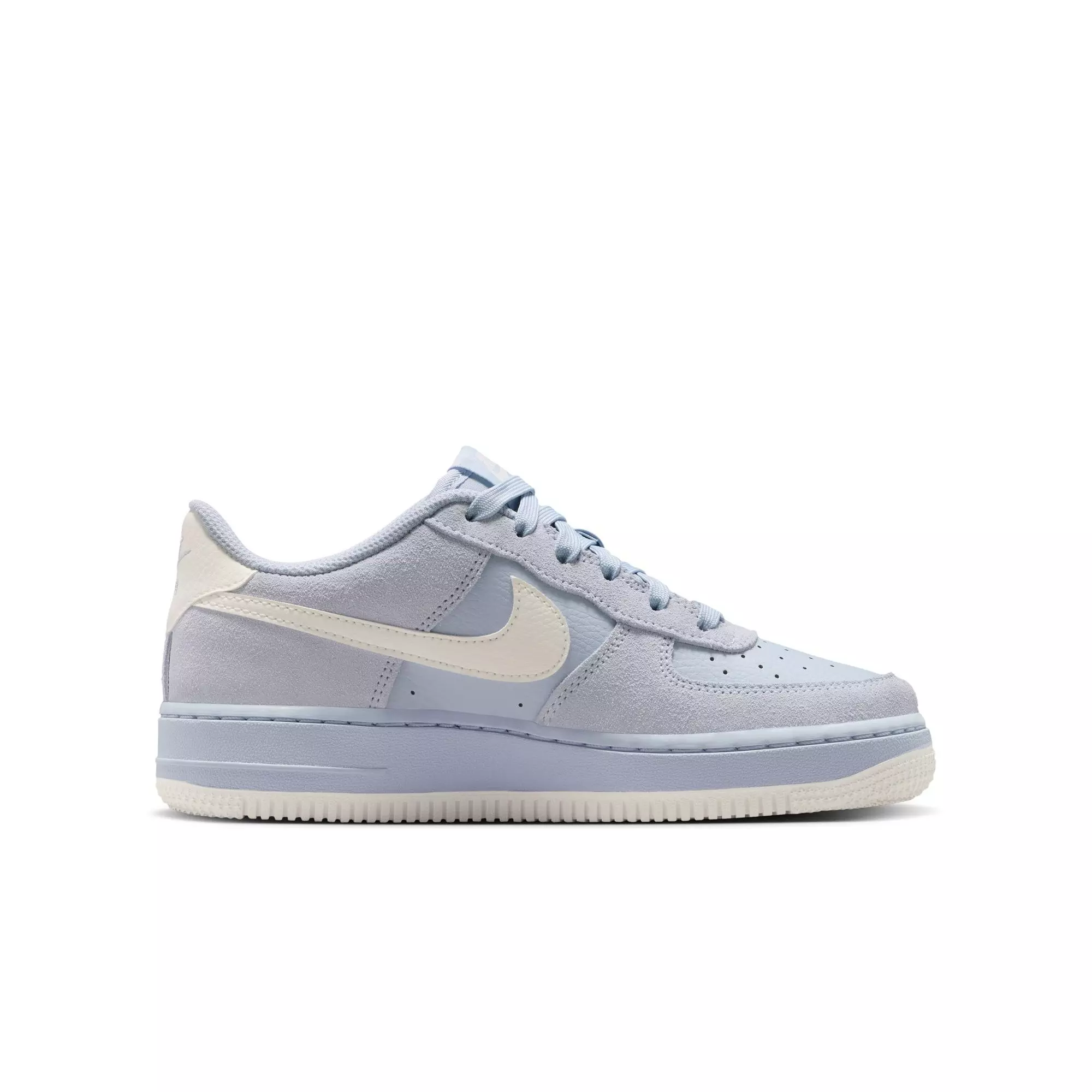 Nike Air Force 1 LV8 2 "Ghost/Sail" Grade School Girls' Shoe - BLUE