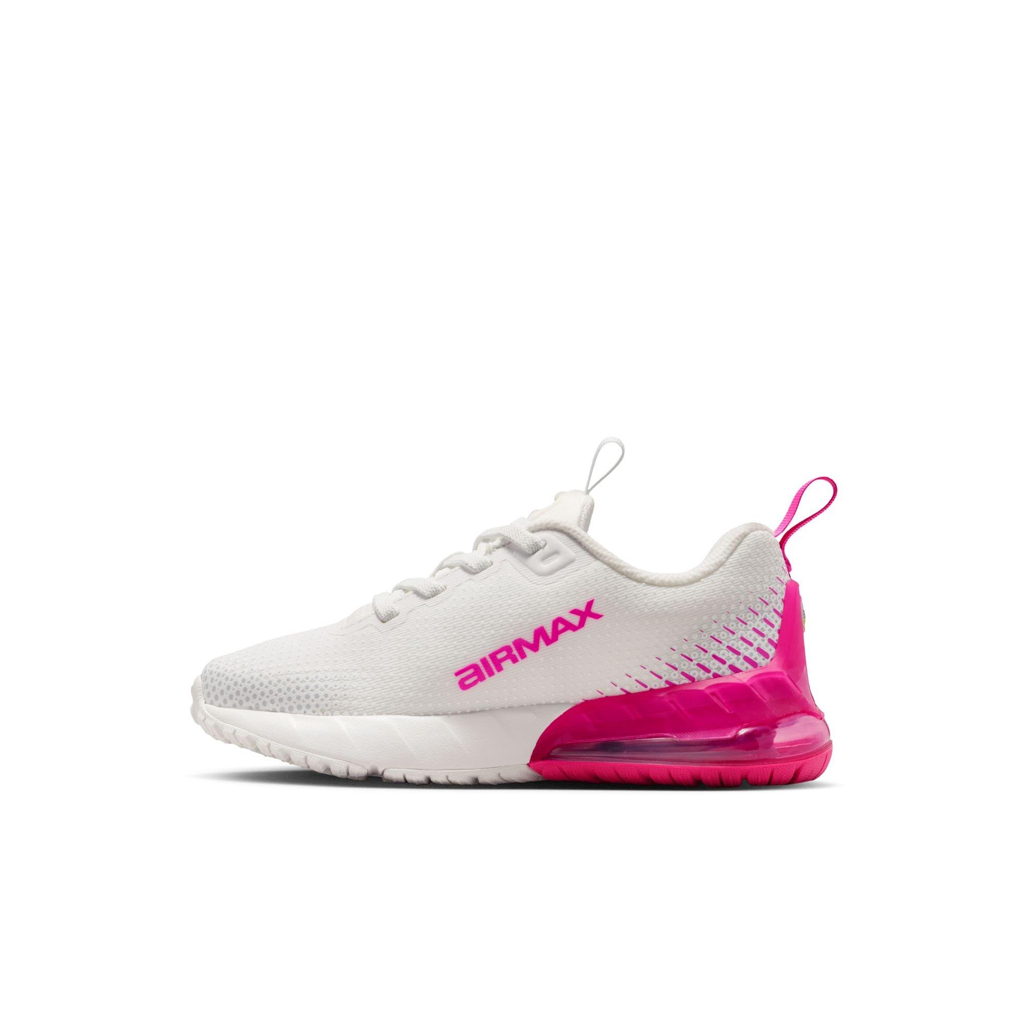 Nike Air Max Phoenix Preschool Girls' "Summit White/Wolf Grey/Laser Fuchsia" Shoe