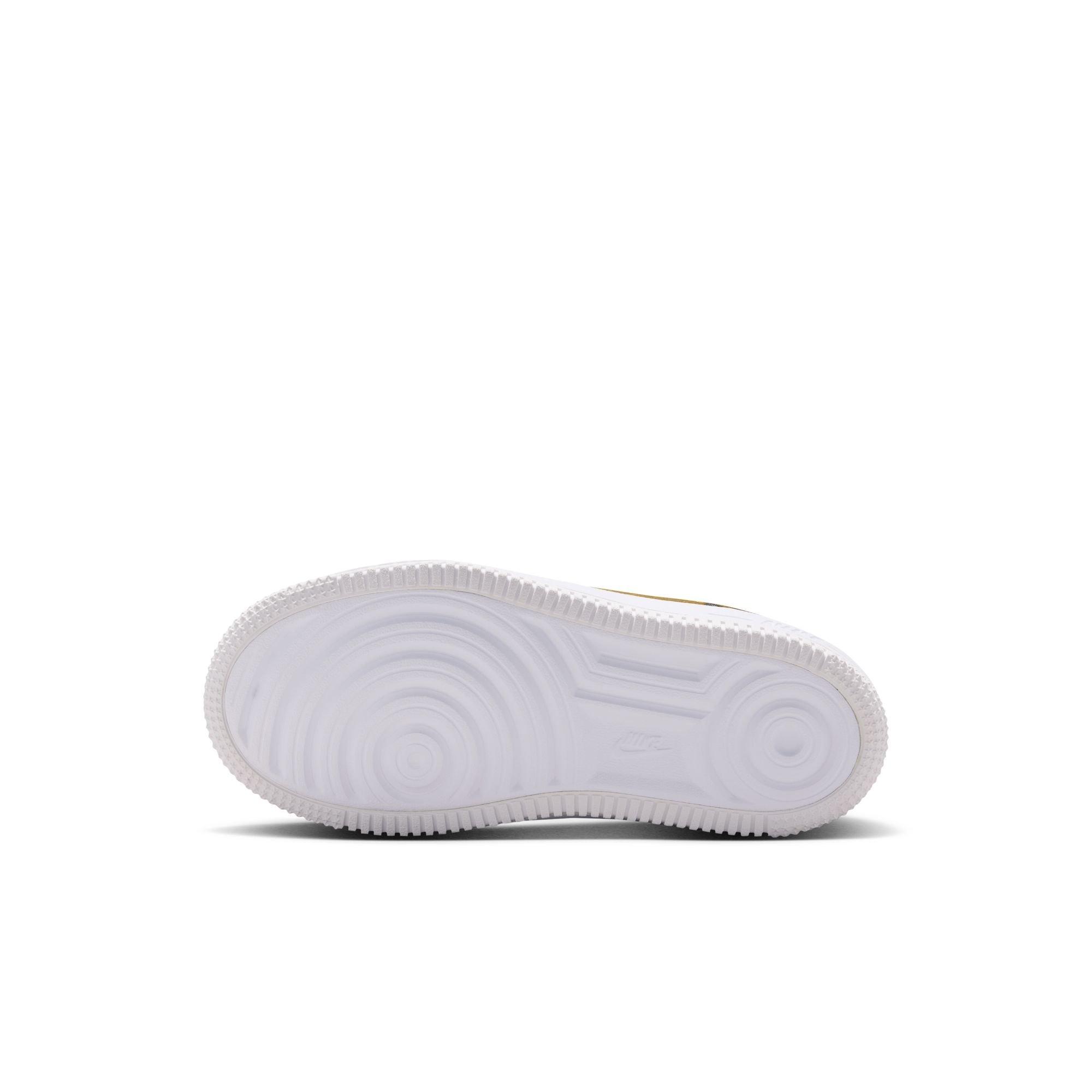 Nike Air Force 1 Preschool Girls' "Black/Metallic Gold/White" Shoe