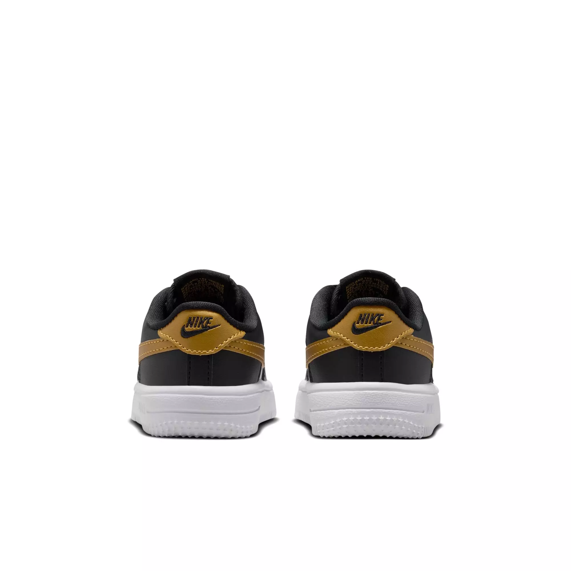 Nike Air Force 1 Low "Black/Metallic Gold/White" Toddler Girls' Shoe - BLACK/GOLD