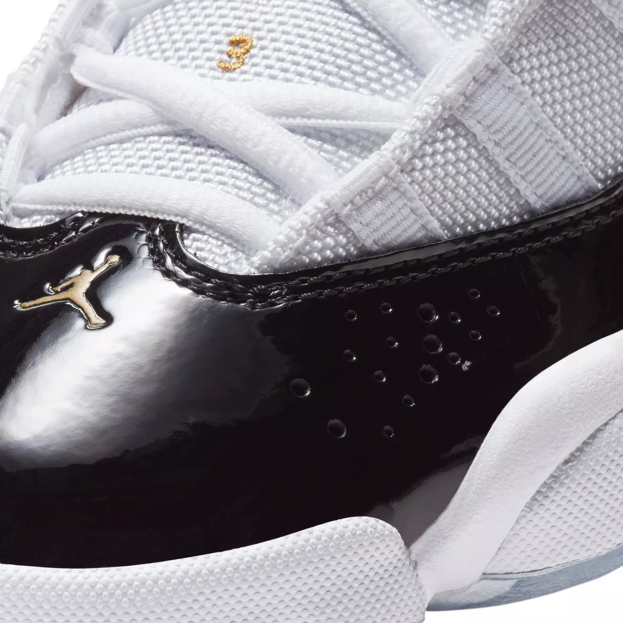 Jordan 6 Rings "White/Metallic Gold/Black/Ice" Grade School Boys' Shoe - WHITE/BLACK/GOLD