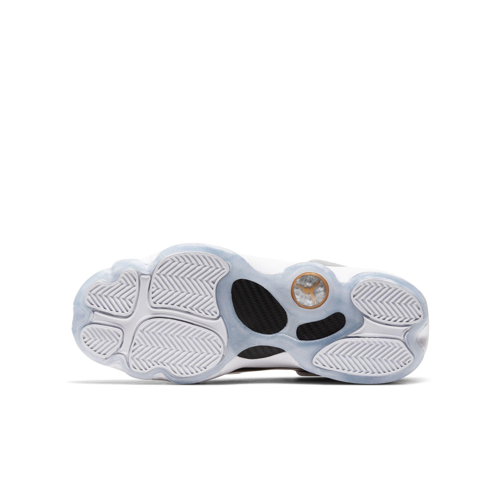 Jordan 6 Rings Grade School Boys' "White/Metallic Gold/Black/Ice" Shoe