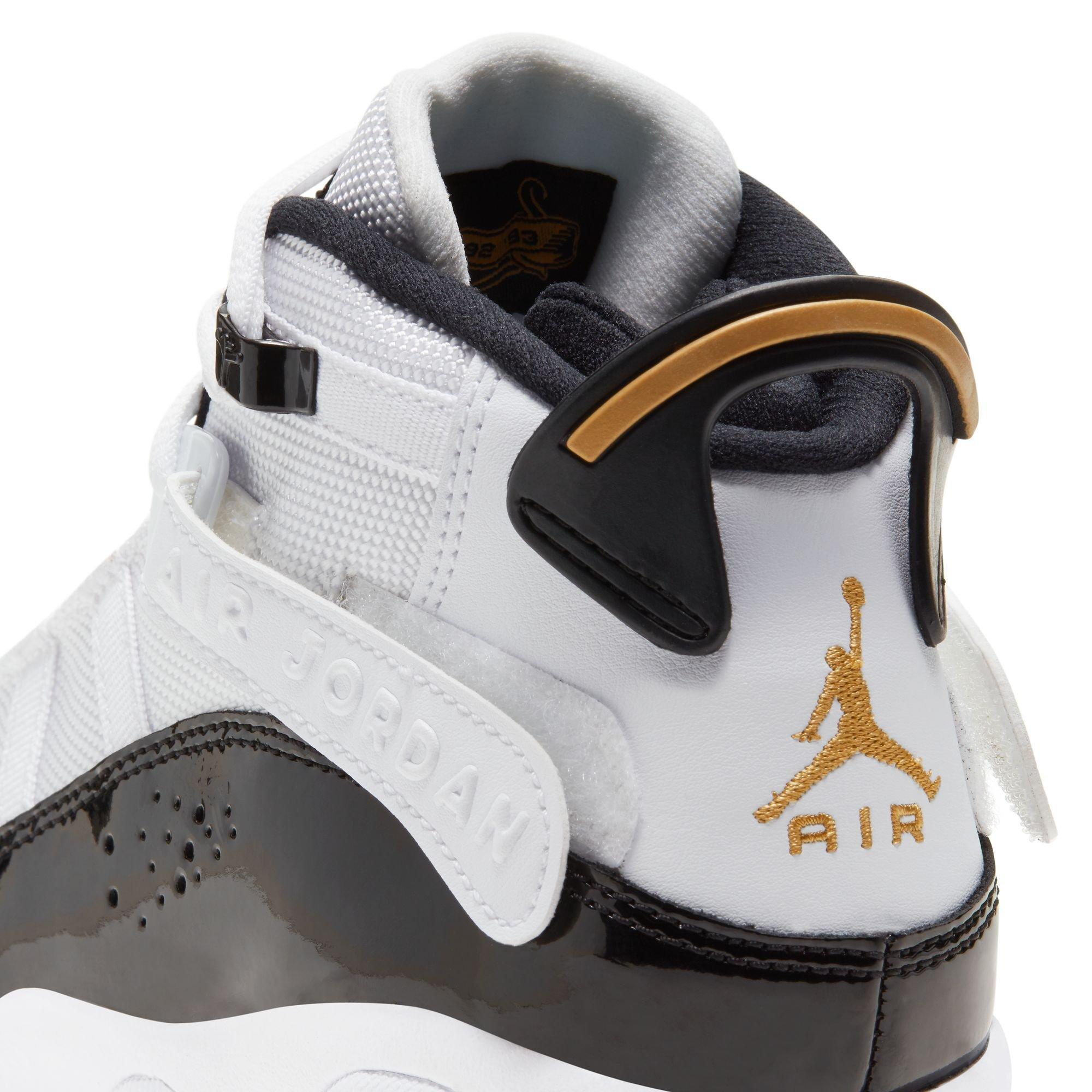 Jordan 6 Rings Grade School Boys' "White/Metallic Gold/Black/Ice" Shoe