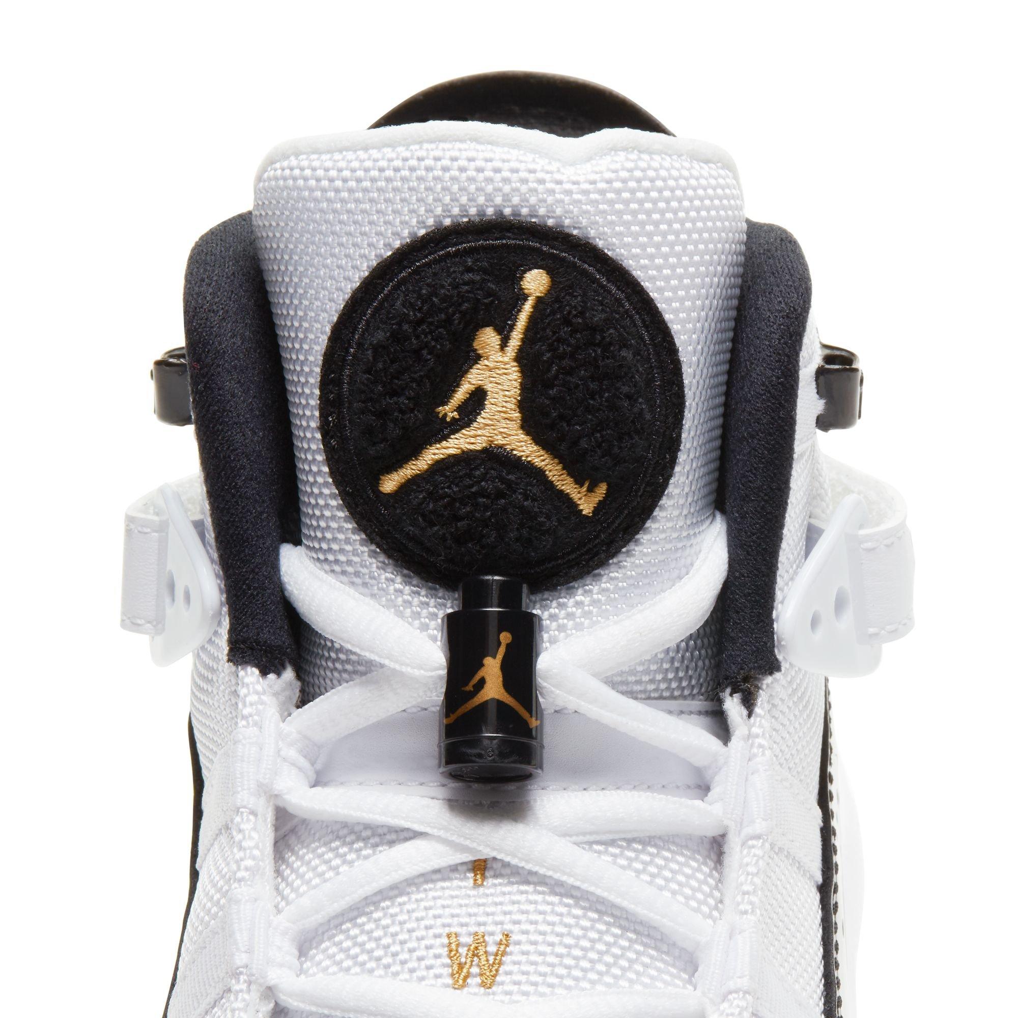 Jordan 6 Rings Grade School Boys' "White/Metallic Gold/Black/Ice" Shoe