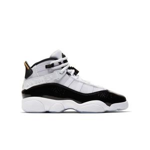 Jordan 6 Rings "White/Metallic Gold/Black/Ice" Grade School Boys' Shoe