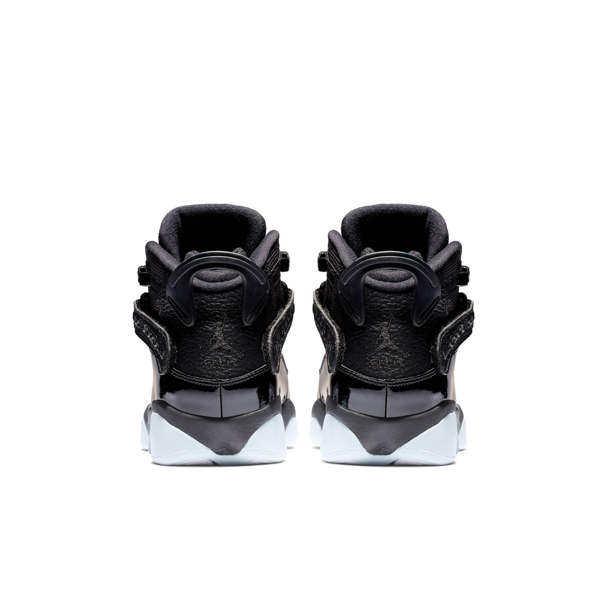 Jordan 6 Rings Grade School Boys' "Black/White" Shoe