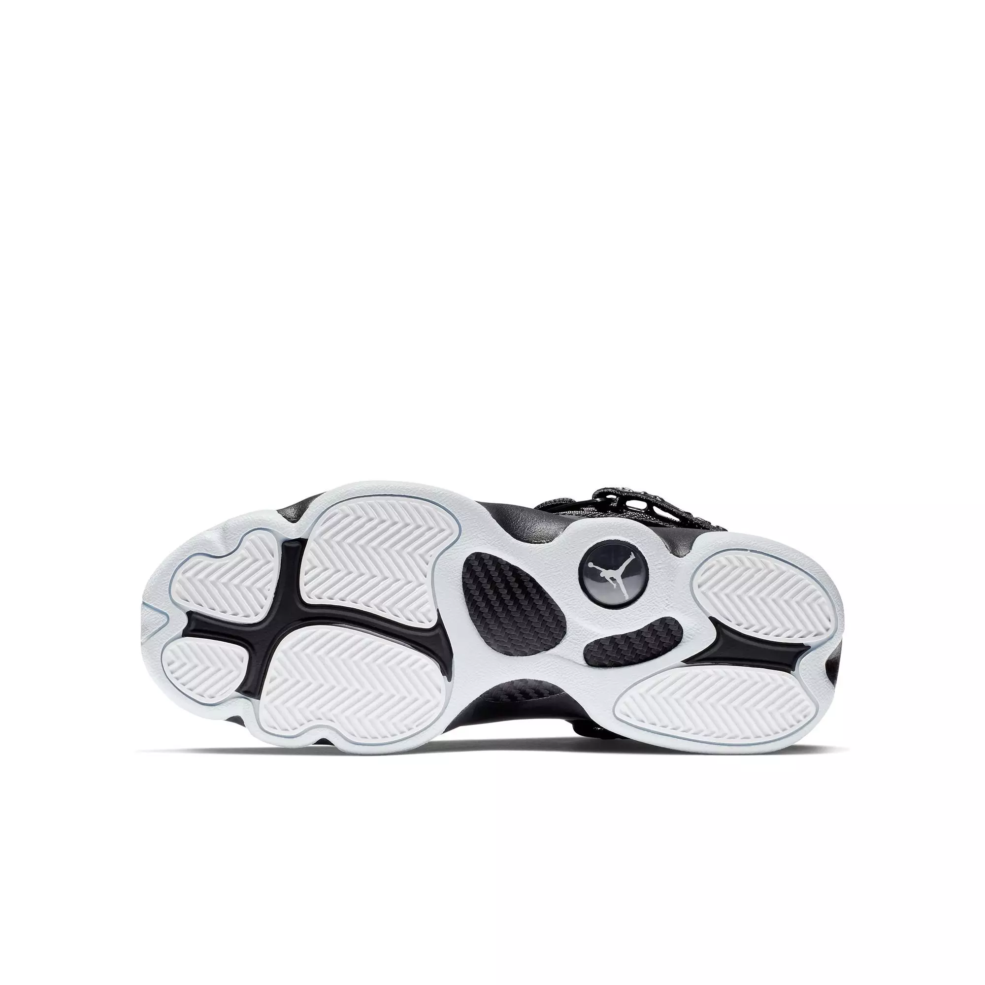 Jordan 6 Rings "Black/White" Grade School Boys' Shoe - BLACK