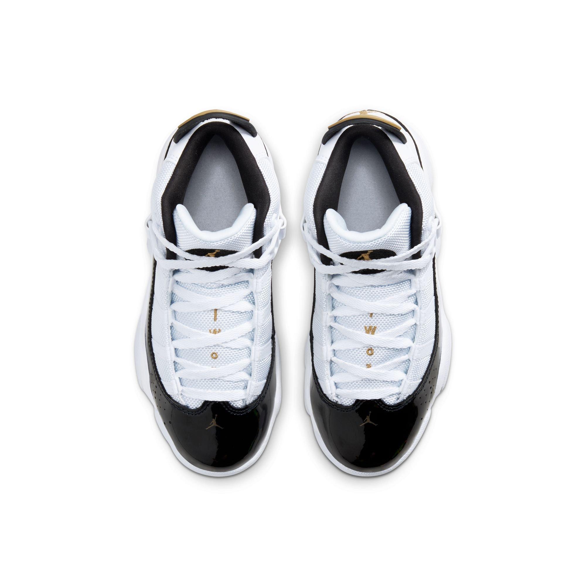 Jordan 6 Rings Preschool Boys' "White/Metallic Gold/Black/Ice" Shoe