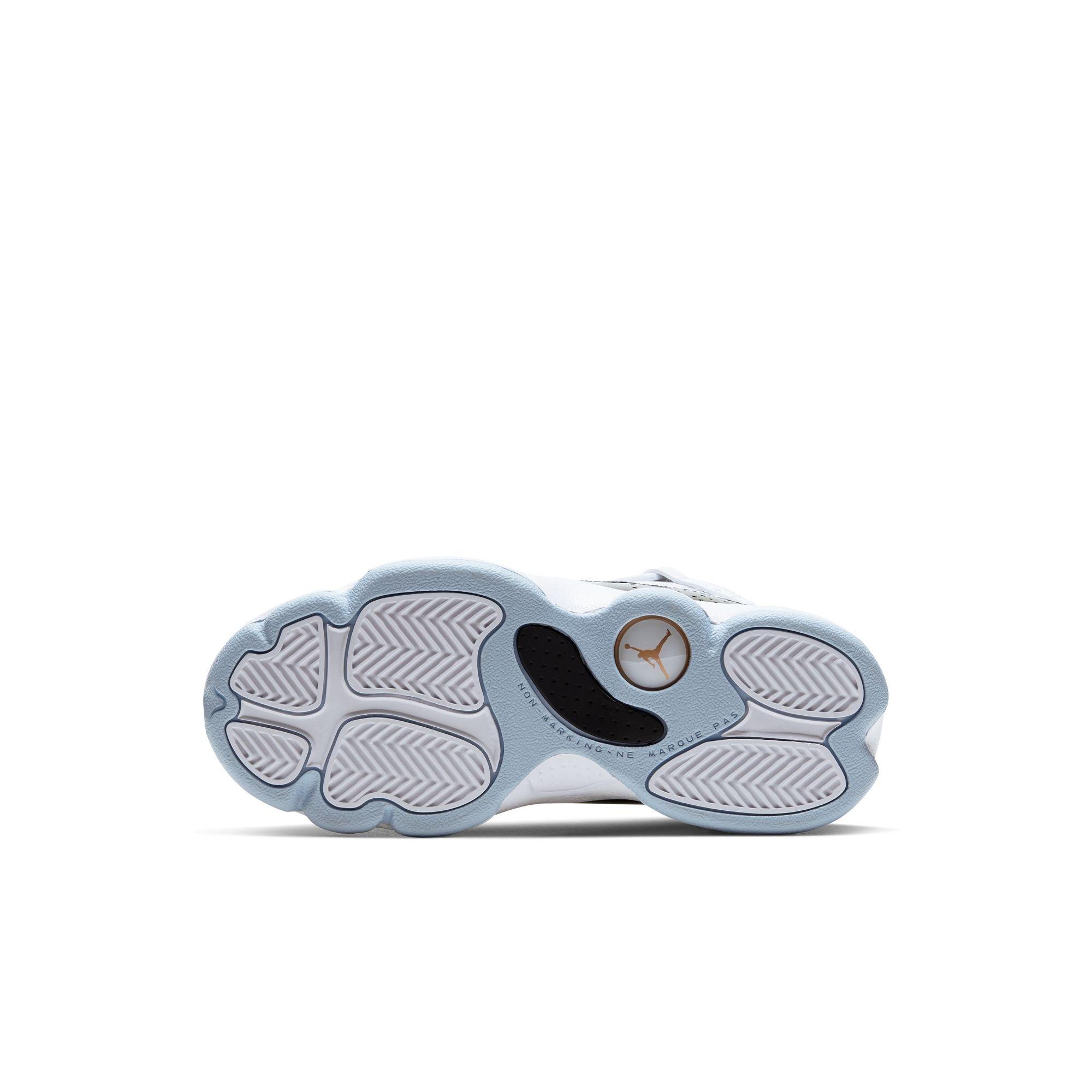 Jordan 6 Rings Preschool Boys' "White/Metallic Gold/Black/Ice" Shoe