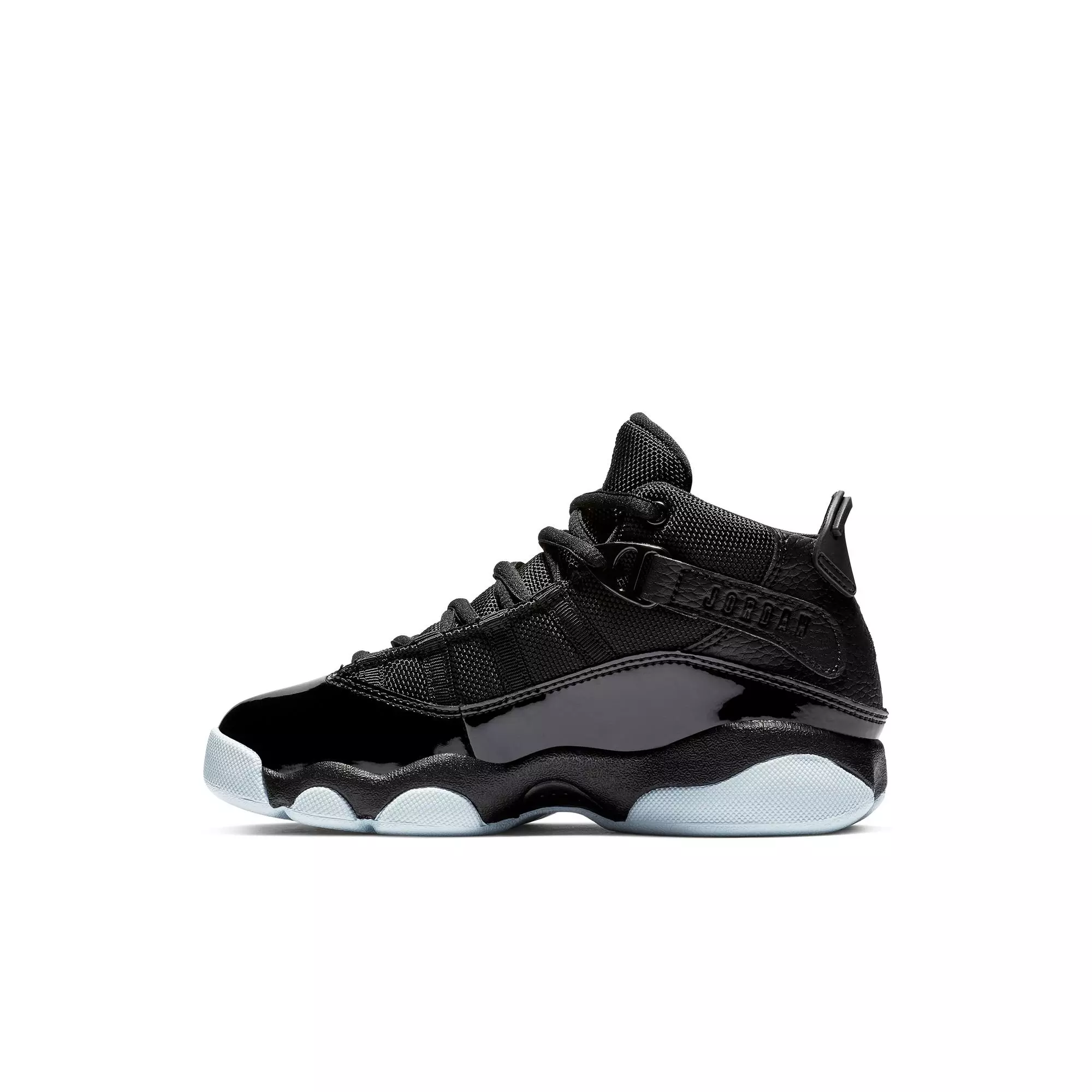 Jordan 6 Rings "Black/White" Preschool Boys' Shoe - BLACK/BLUE