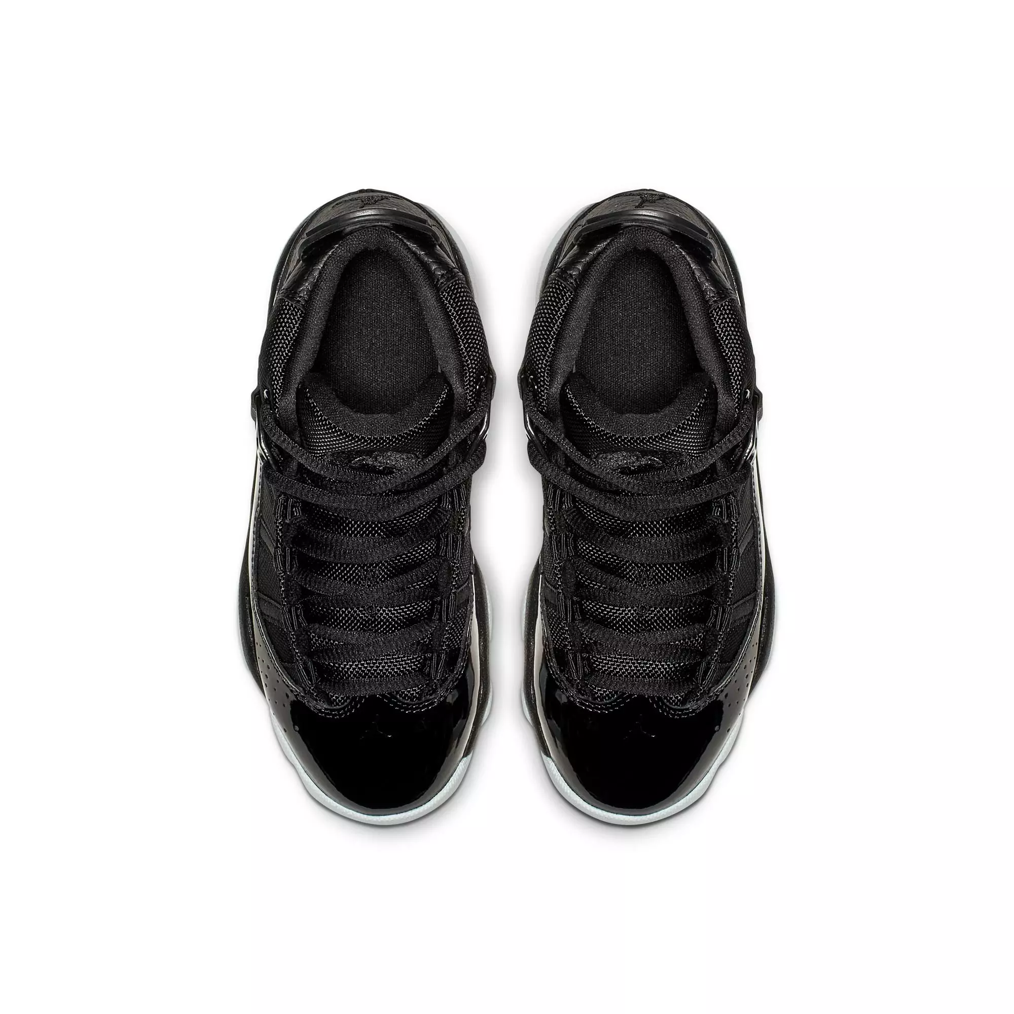 Jordan 6 Rings "Black/White" Preschool Boys' Shoe - BLACK/BLUE