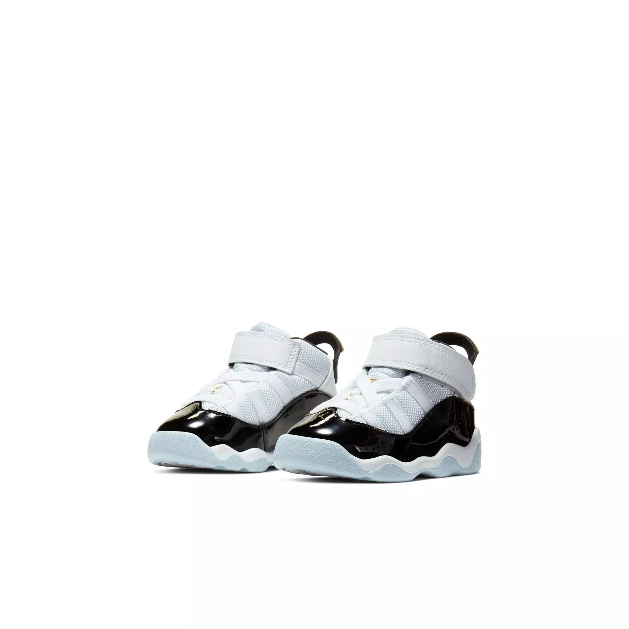 Jordan 6 Rings "White/Metallic Gold/Black Ice" Toddler Boys' Shoe - WHITE/BLACK/GOLD